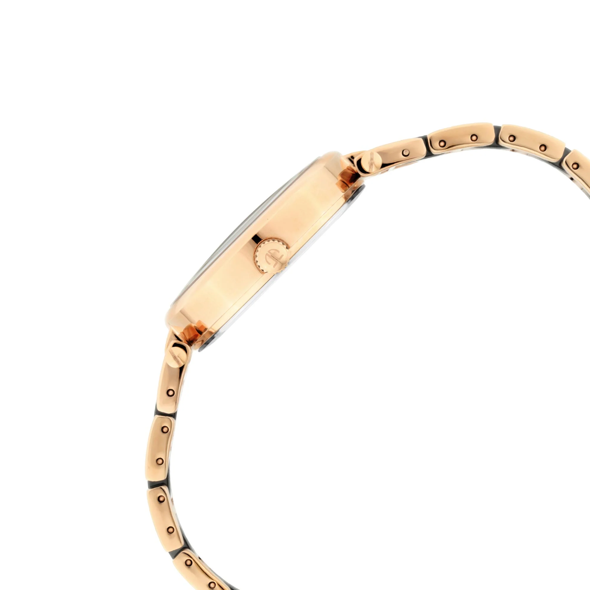 Black Mother-of-Pearl Dial Ceramic & Metal Strap Watch - Image 4