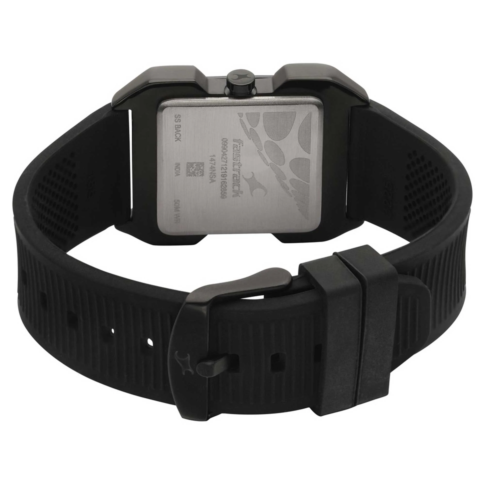 Fastrack Hitlist Quartz Analog with Date Black Dial PU Strap Watch for Guys - Image 5