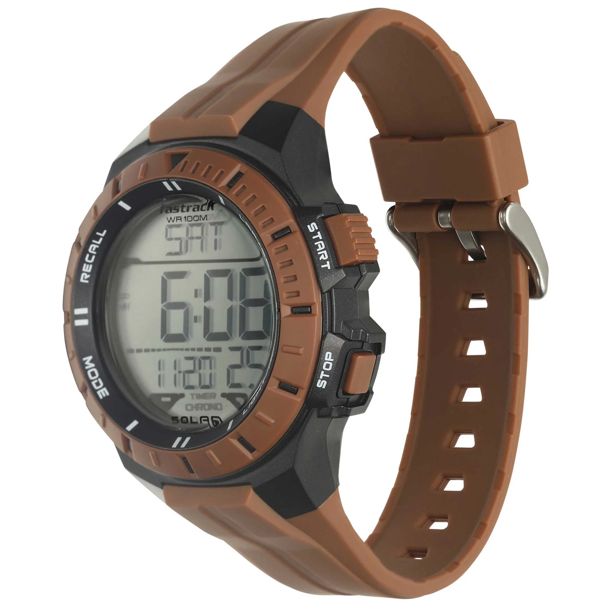 Fastrack Streetwear DigitalNA Dial PU Strap Watch for Guys - Image 3