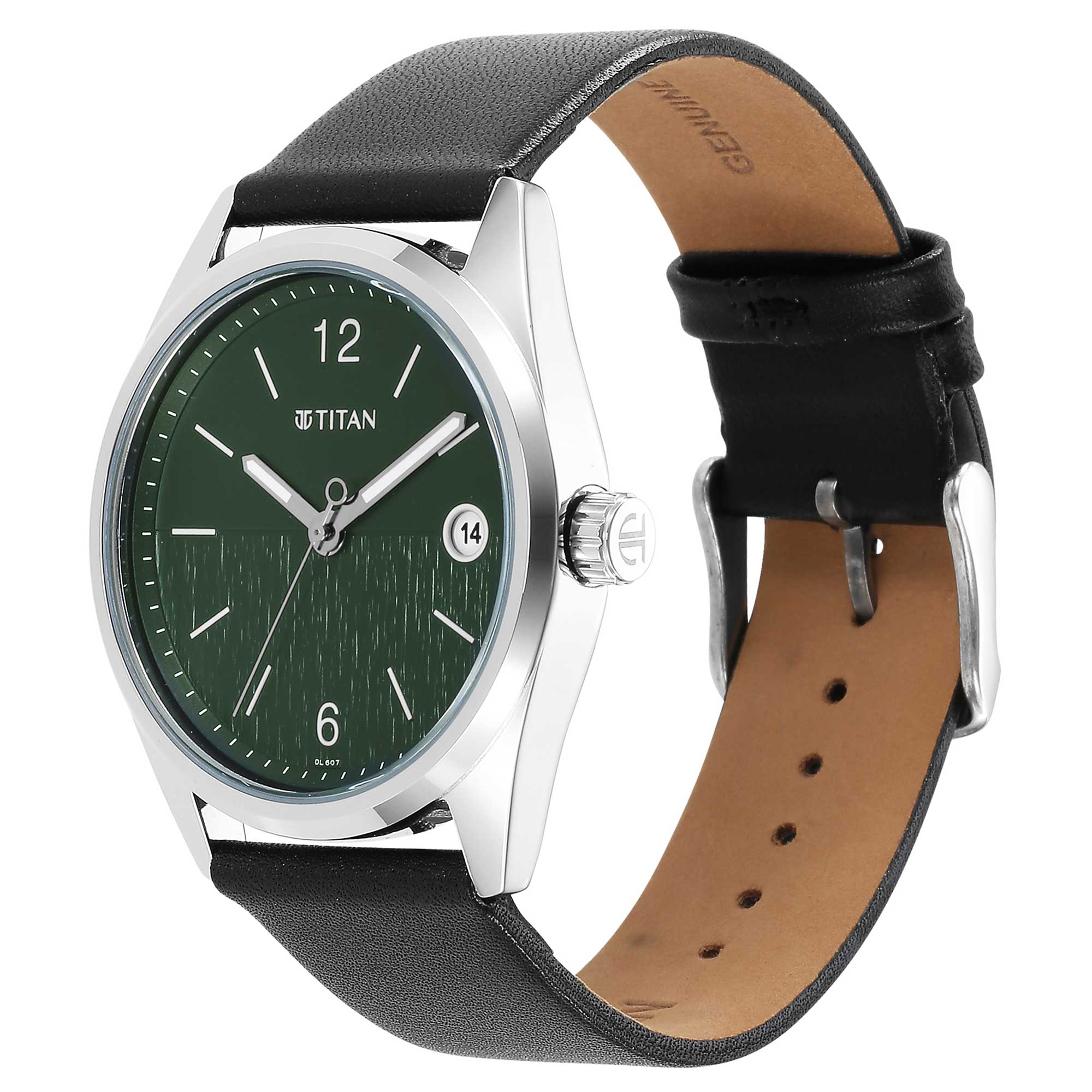 Neo Green Dial Analog with Date Watch for Men - Image 3