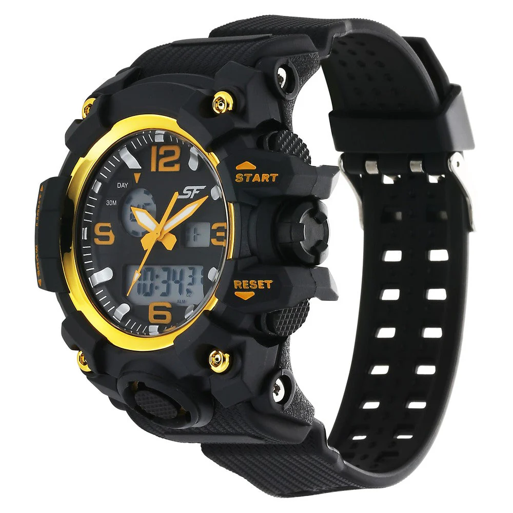 SF Sparq Ana Digi Black Dial Polyurethane Strap Watch for Men - Image 3