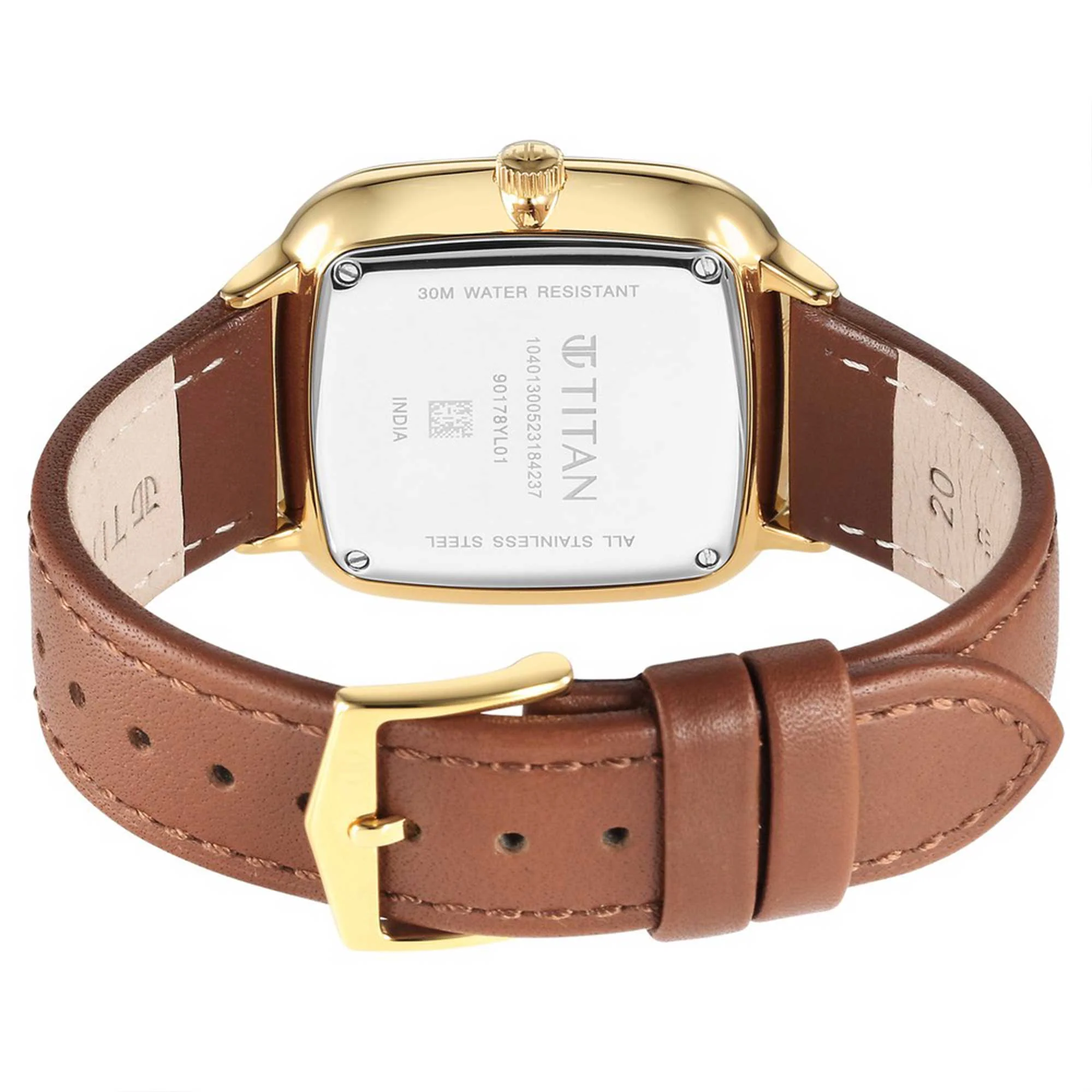 Titan Avant Garde Anthracite Dial Quartz Multifunction Leather Strap watch for Men - Image 5