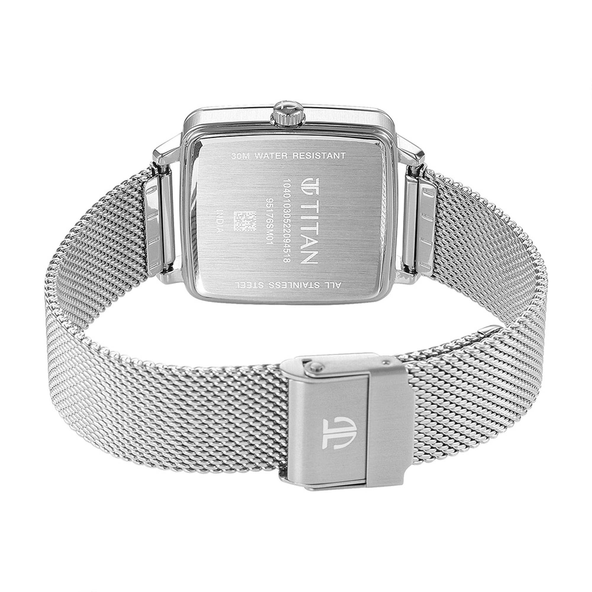 Titan Avant Garde Silver Dial Quartz Multifunction Stainless Steel Strap watch for Women - Image 5