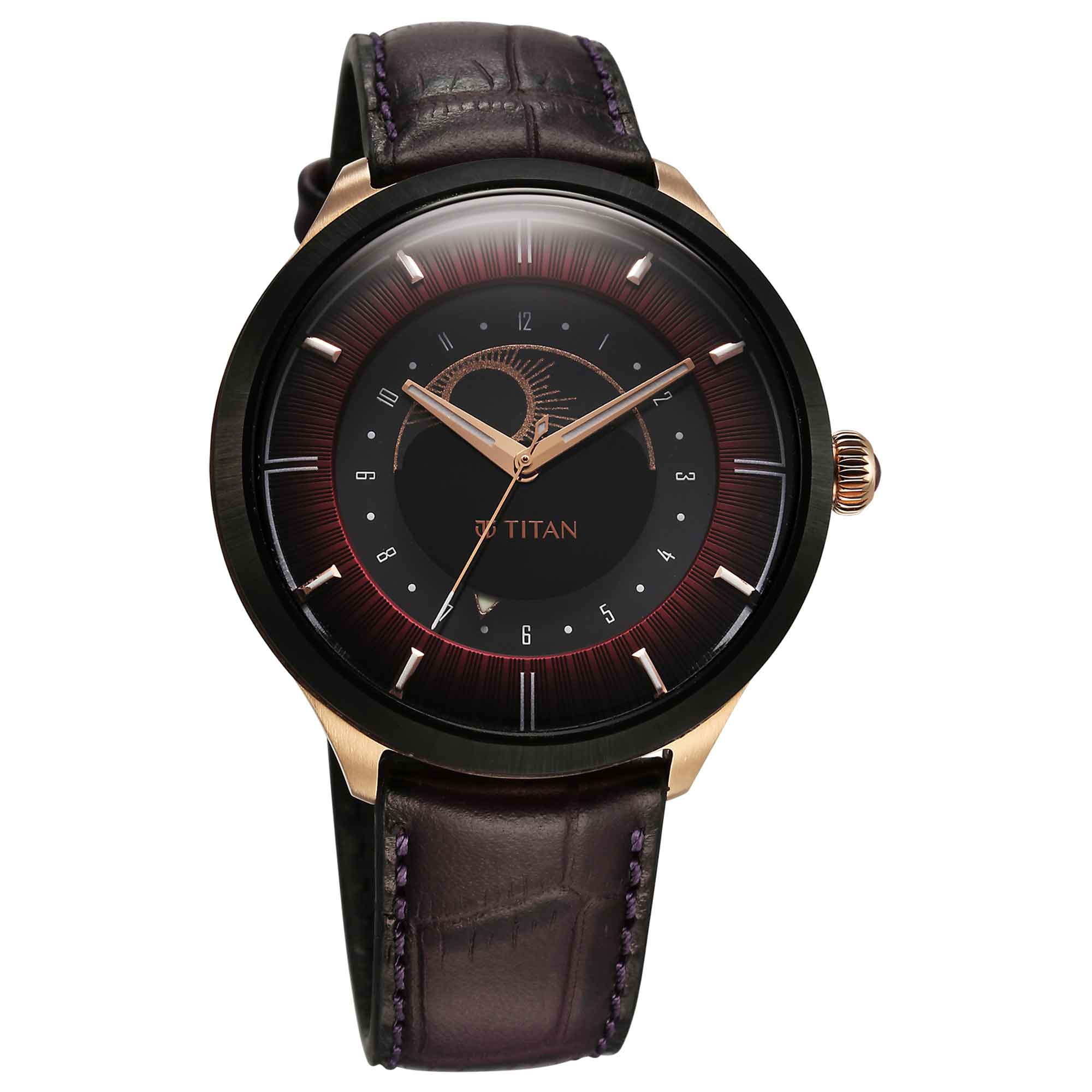 Titan Caleum Sun Moon Phase in Scarlet Red - Stellar Edition - Image 4