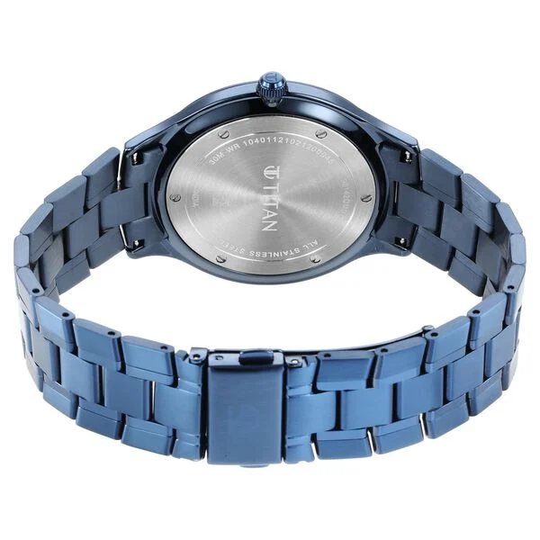 Titan Classique Slimline Blue Dial Quartz Analog with Date Stainless Steel Strap watch for Men - Image 6