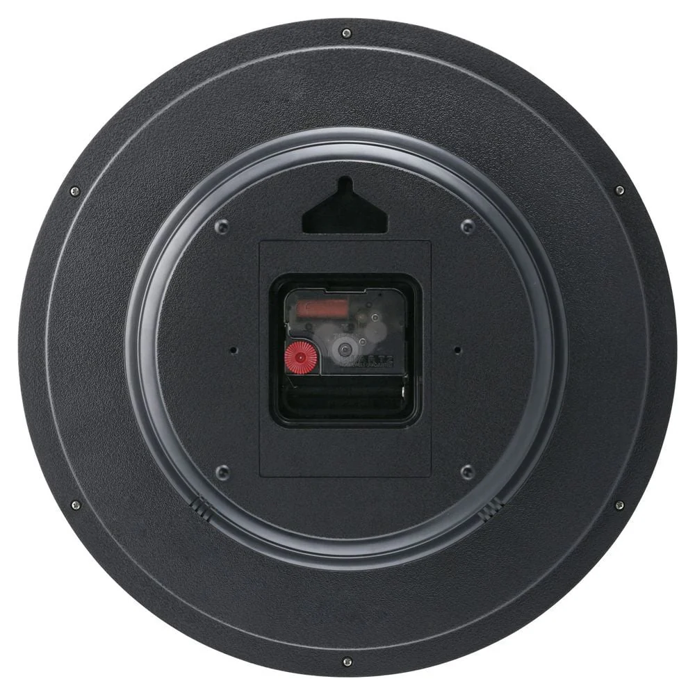 Titan Contemporary Black Wall Clock with Silent Sweep Technology - 30 cm x 30 cm (Medium) - Image 3