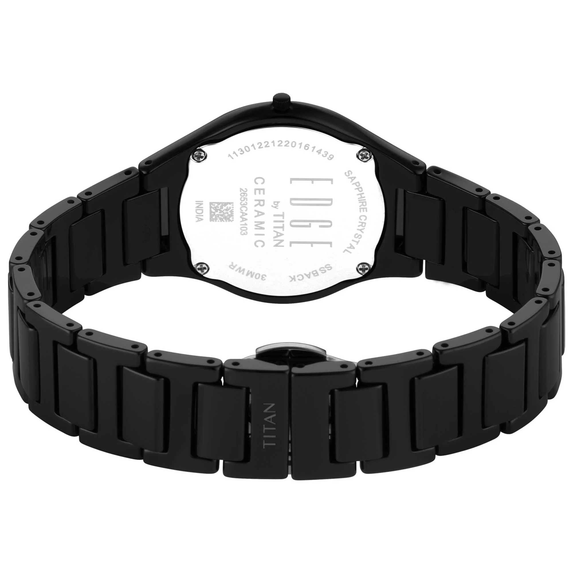 Titan Edge Ceramic Black Dial Analog Ceramic Strap watch for Women - Image 5