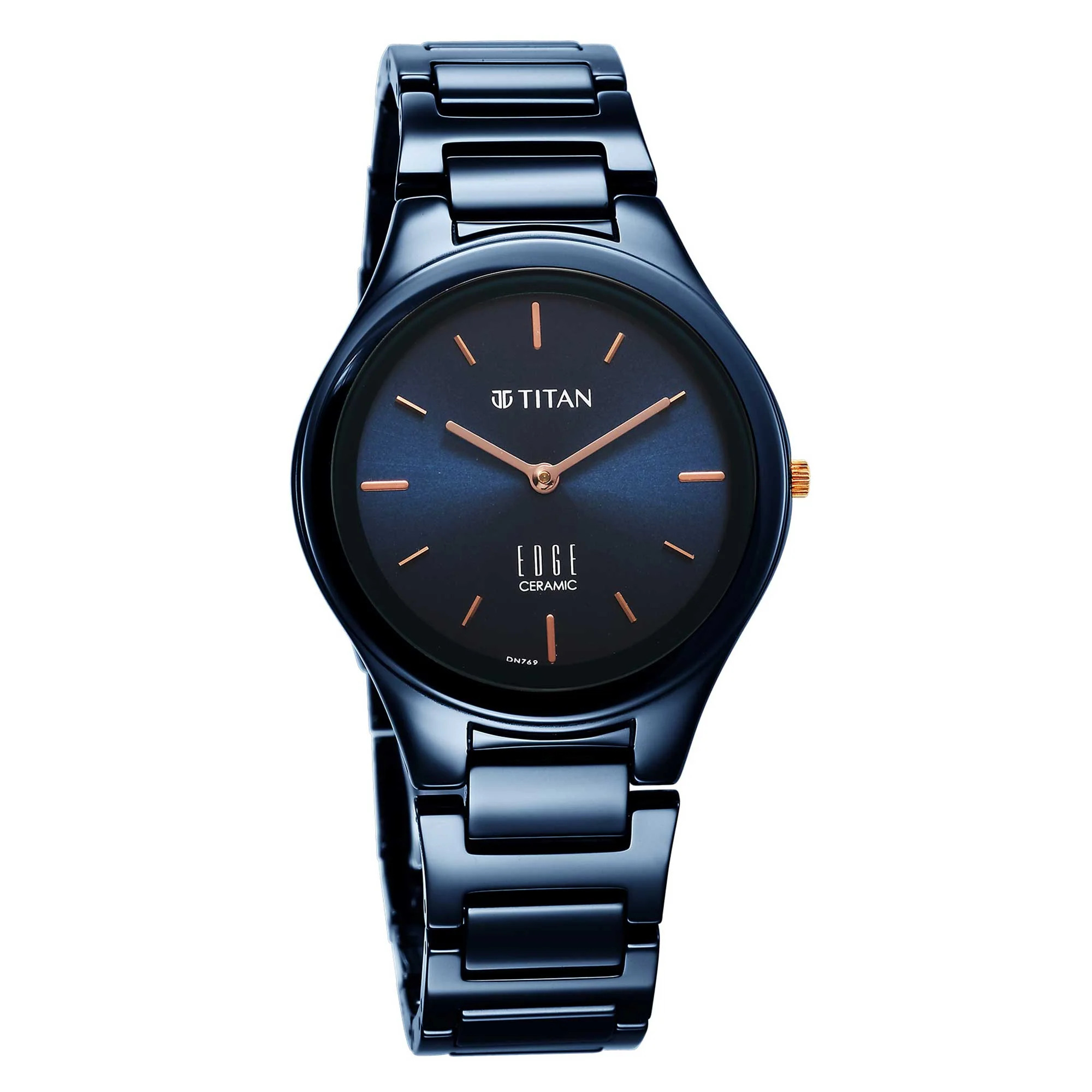 Titan Edge Ceramic Blue Dial Analog Ceramic Strap watch for Women - Image 3