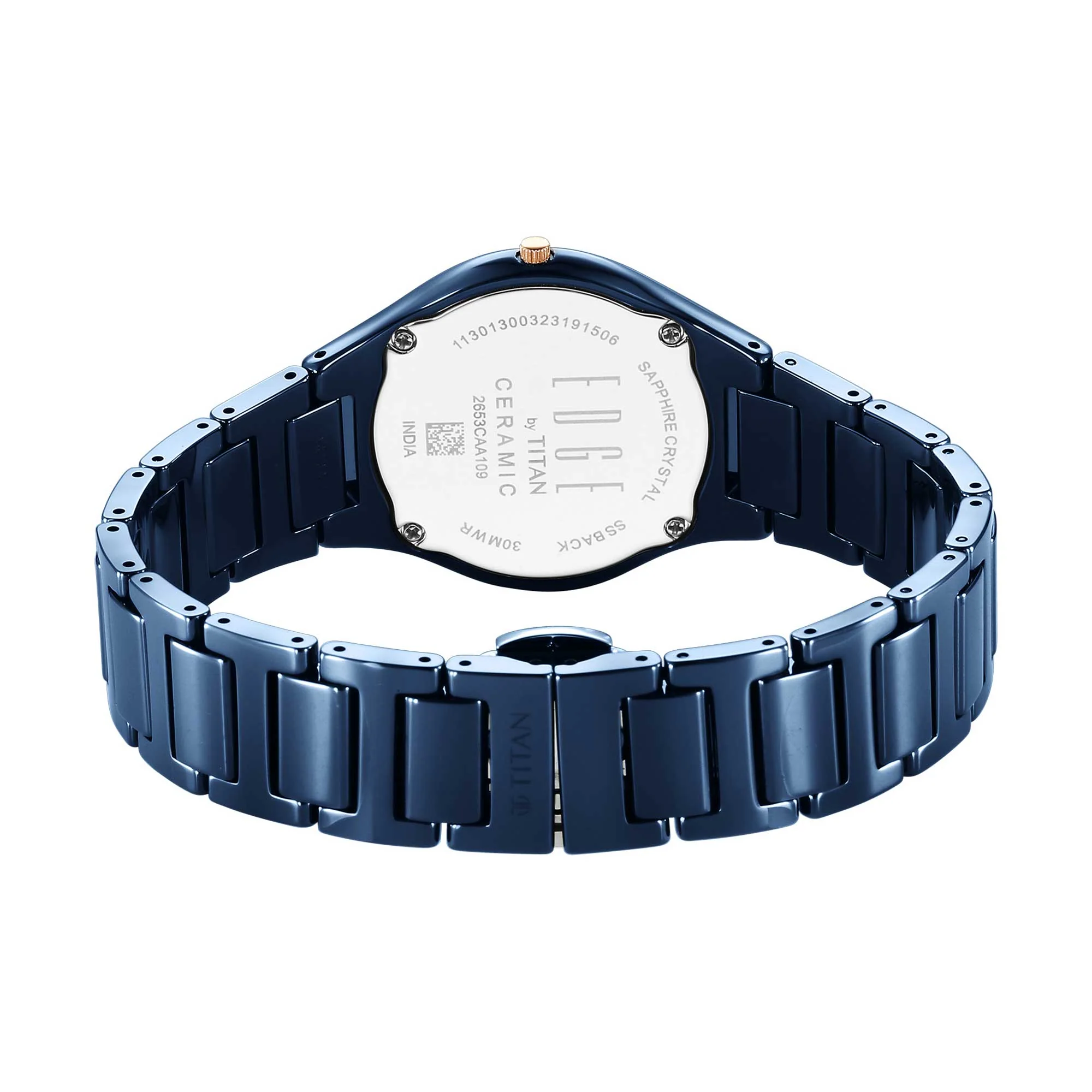 Titan Edge Ceramic Blue Dial Analog Ceramic Strap watch for Women - Image 6