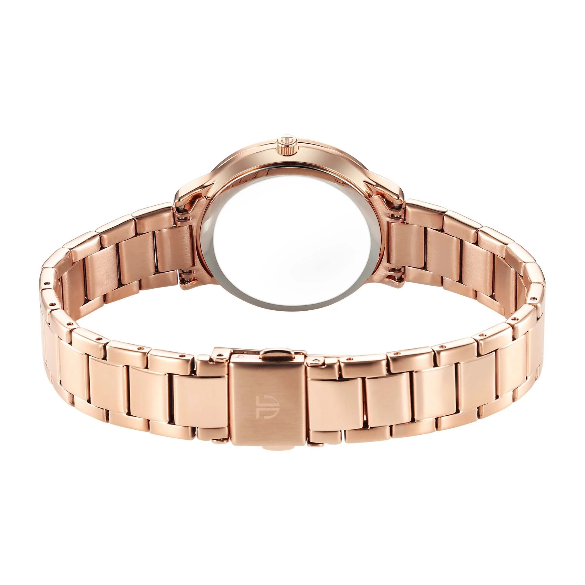 Titan Glamour Quartz Analog Mother Of Pearl Dial Rose Gold Stainless Steel Strap Watch For Women - Image 3