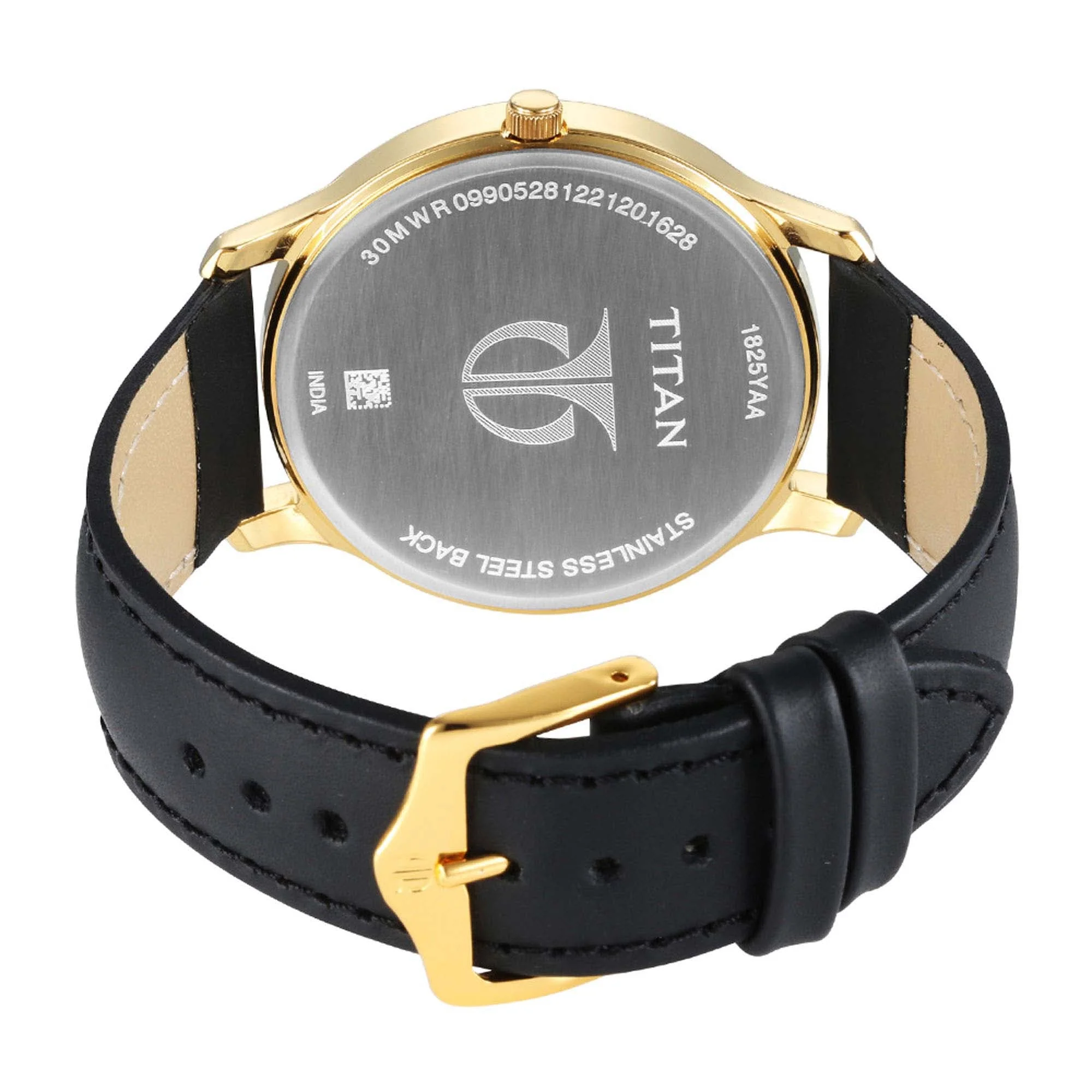 Titan Karishma Radiance Black Dial Analog Leather Strap watch for Men - Image 3