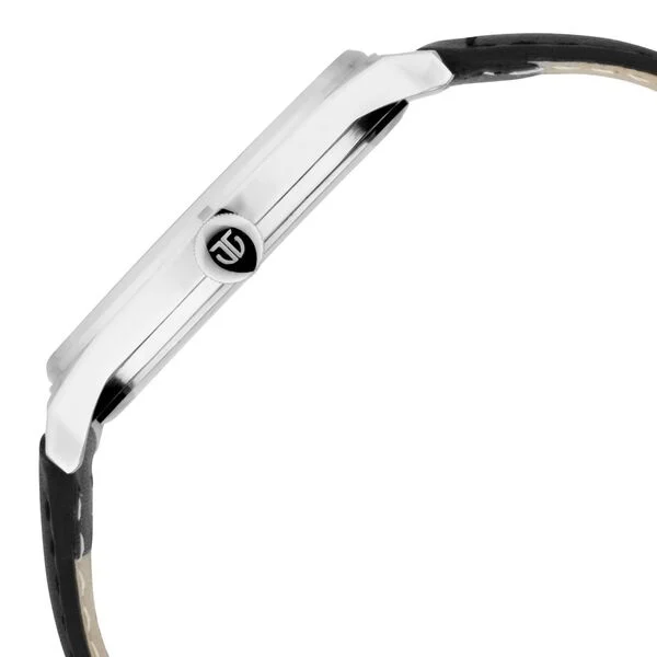 Titan Men's Minimalist Zen Watch: Sleek Leather Strap with Contrast Hands - Image 5