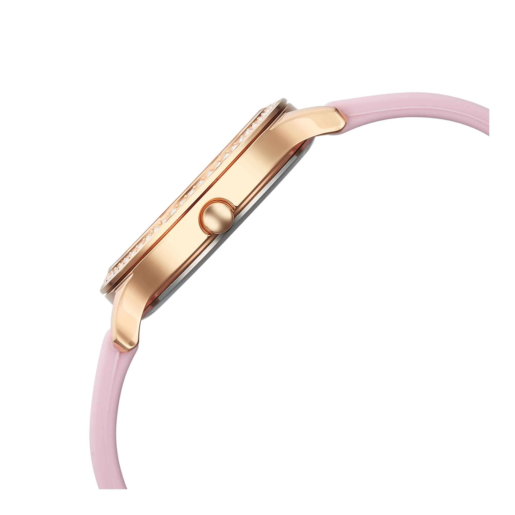 Titan Purple Glam It Up Pink Dial Analog with Date Silicone Strap Watch for Women - Image 4
