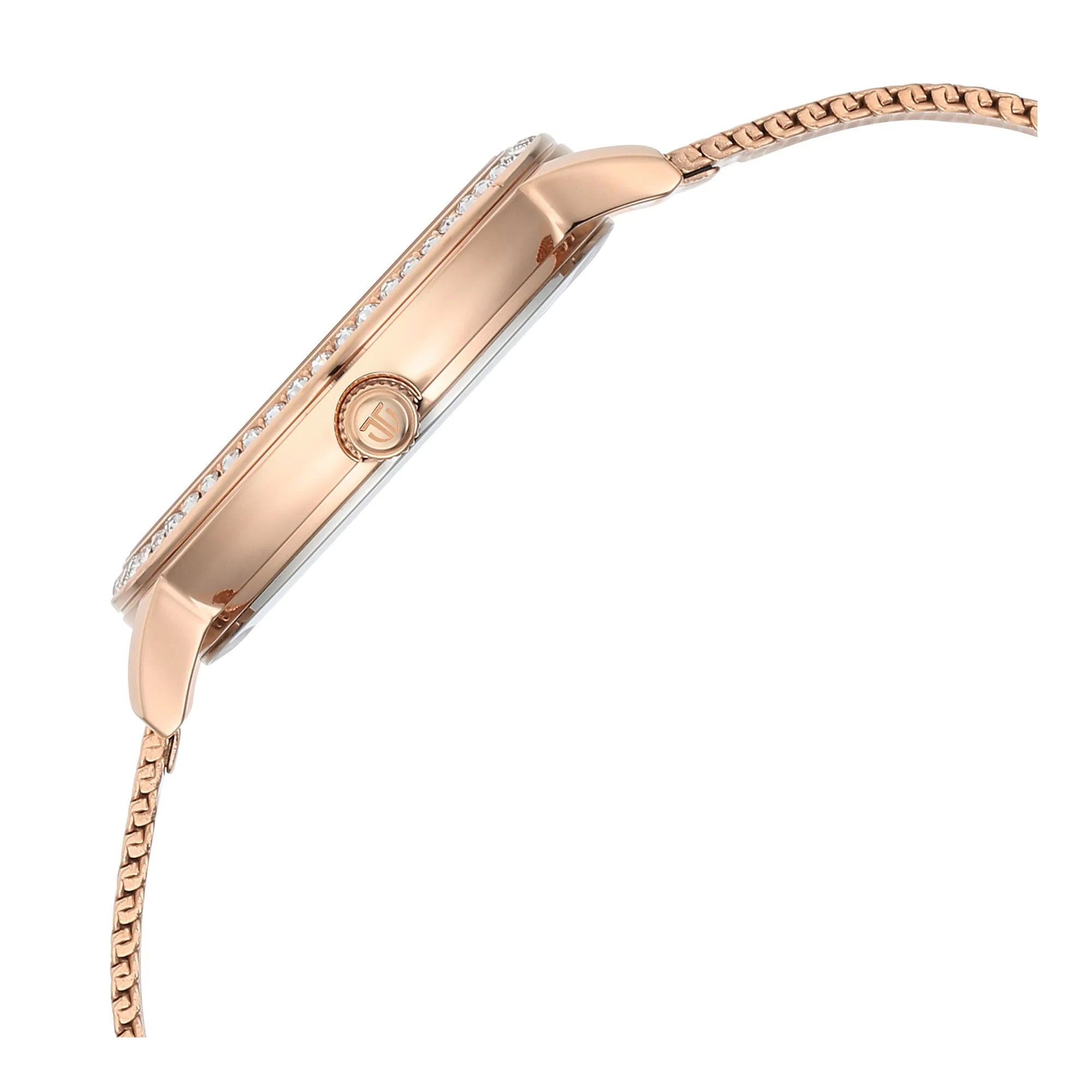 Titan Purple Style Up Quartz Analog Pink Dial Stainless Steel Strap Watch for Women - Image 4