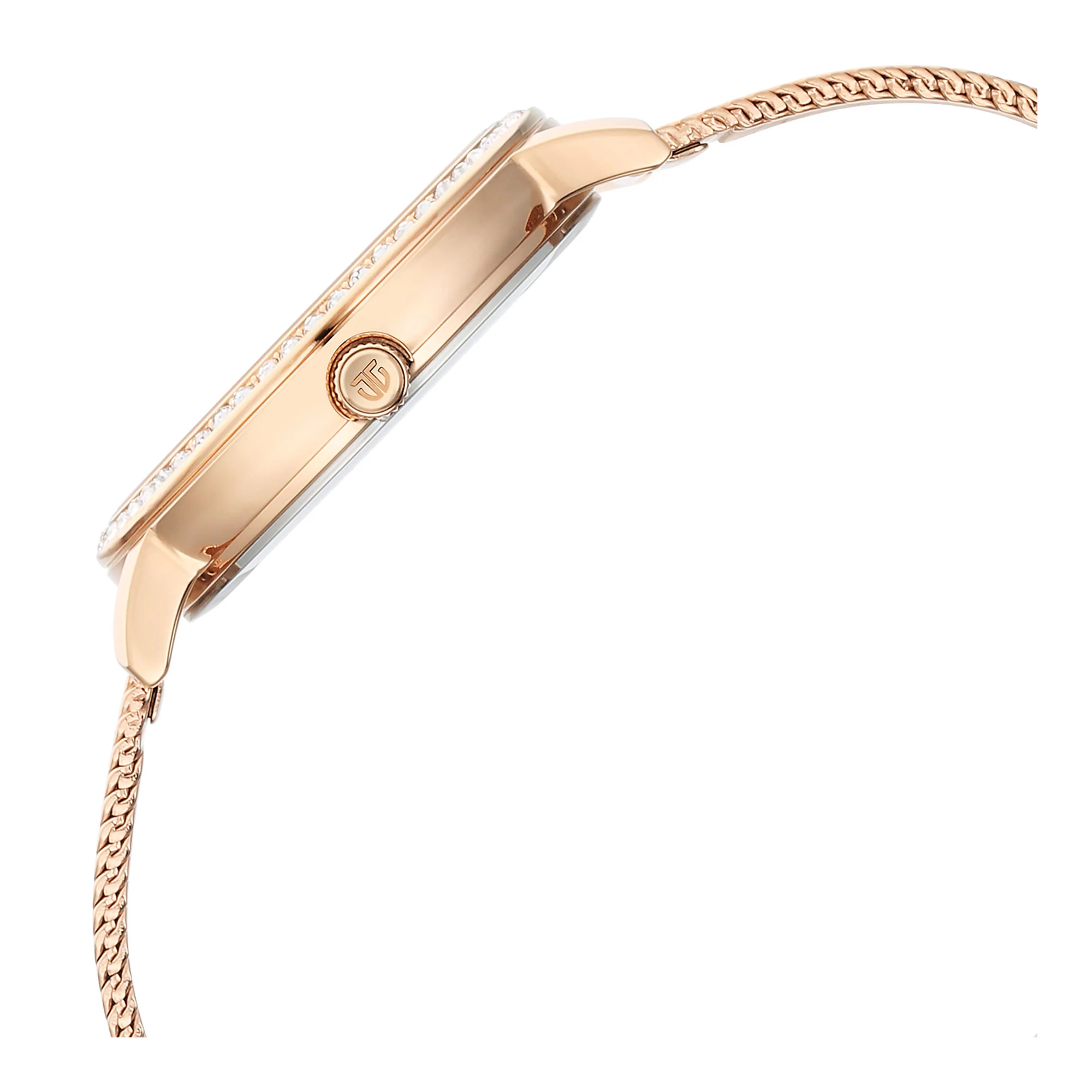 Titan Purple Style Up Quartz Analog Pink Dial Stainless Steel Strap Watch for Women - Image 4
