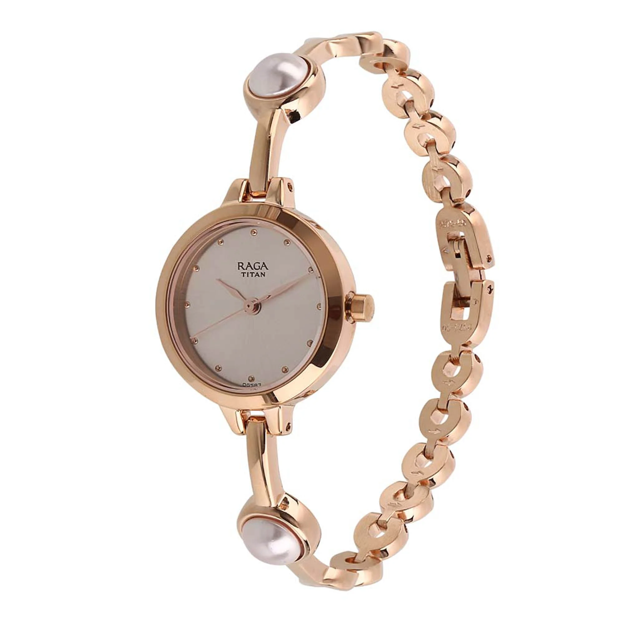 Titan Quartz Analog Grey Dial Metal Strap Watch for Women - Image 3