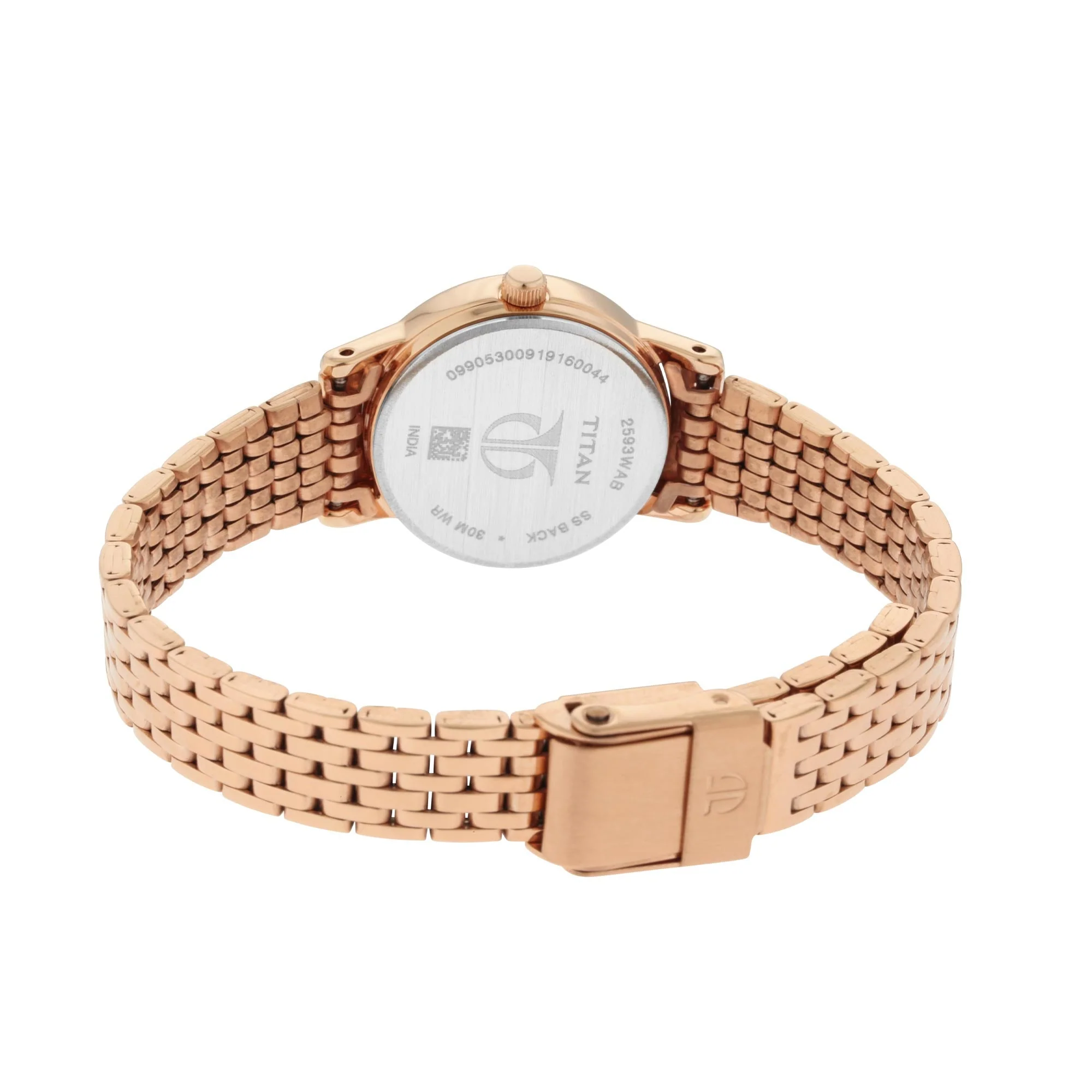 Titan Quartz Analog Rose Gold Dial Metal Strap Watch for Women - Image 5