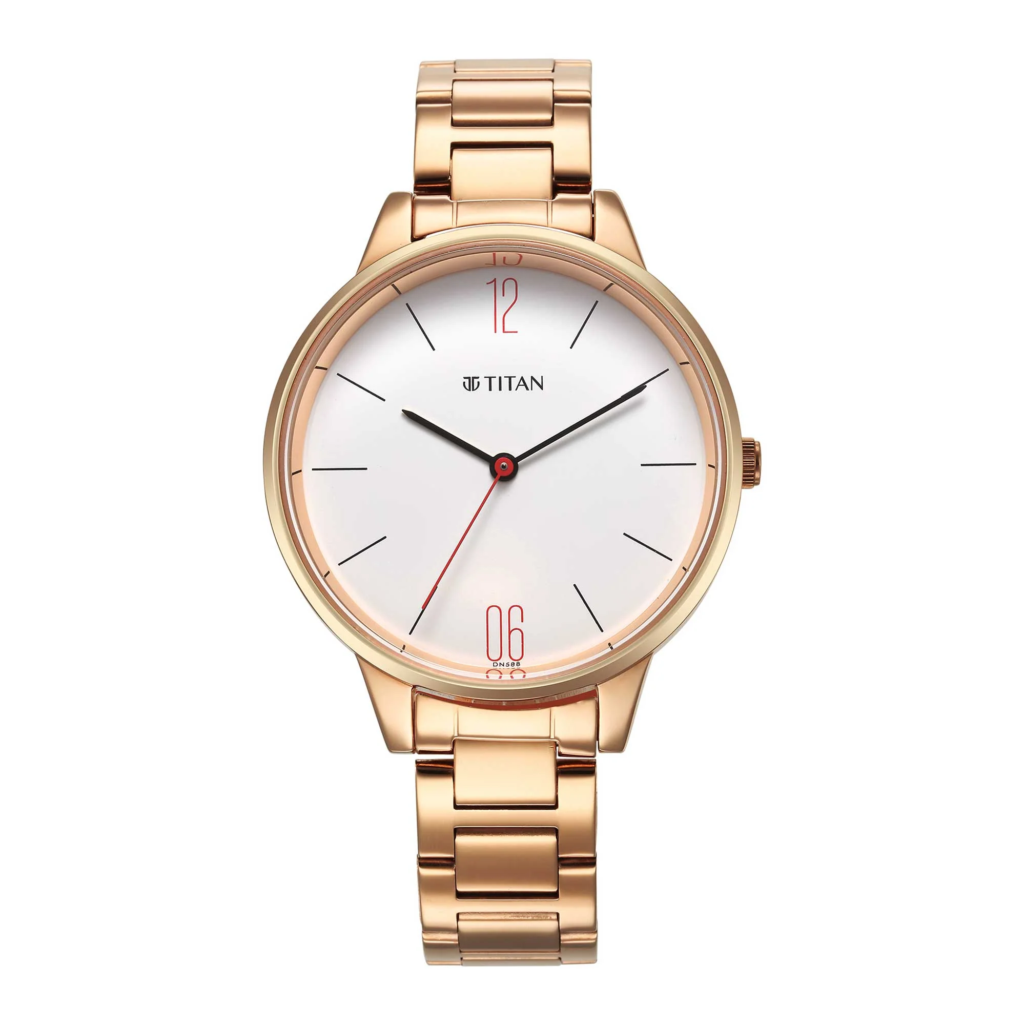 Titan Quartz Analog White Dial Watch for Women - Image 3