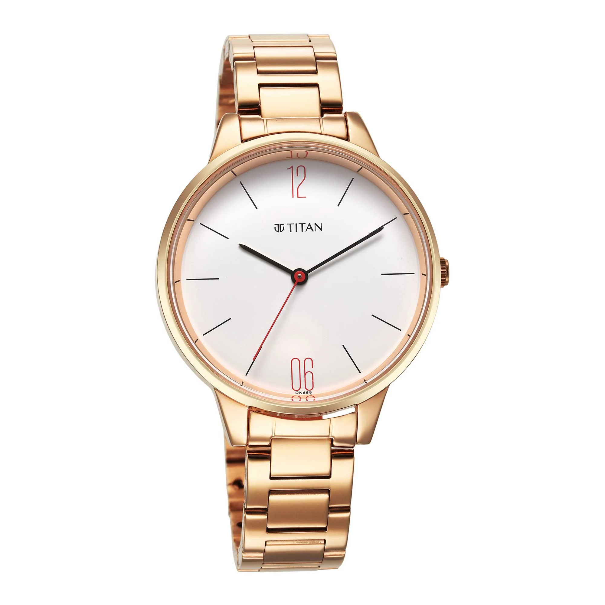 Titan Quartz Analog White Dial Watch for Women - Image 4
