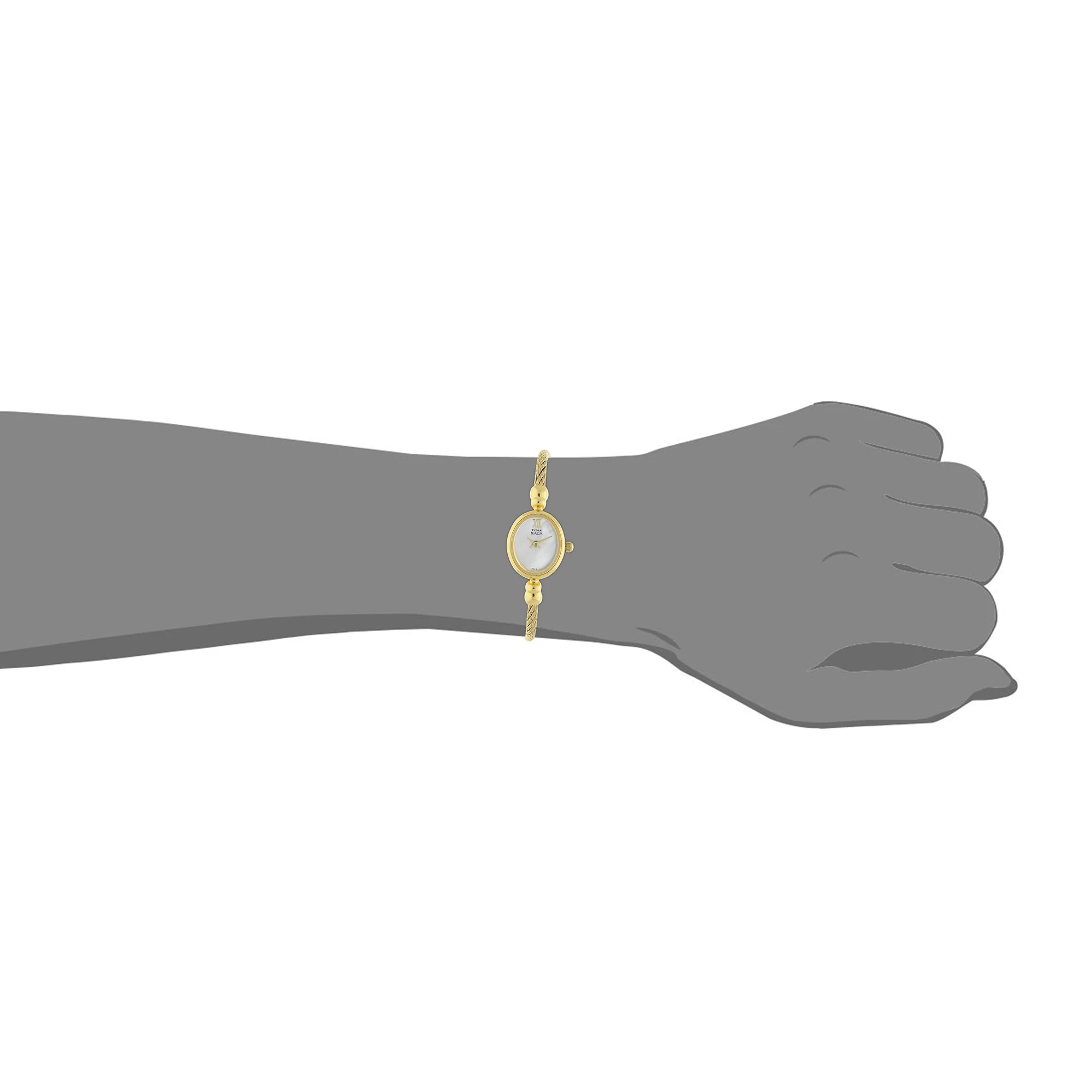 Titan Raga White Dial Analog Stainless Steel Strap watch for Women - Image 5