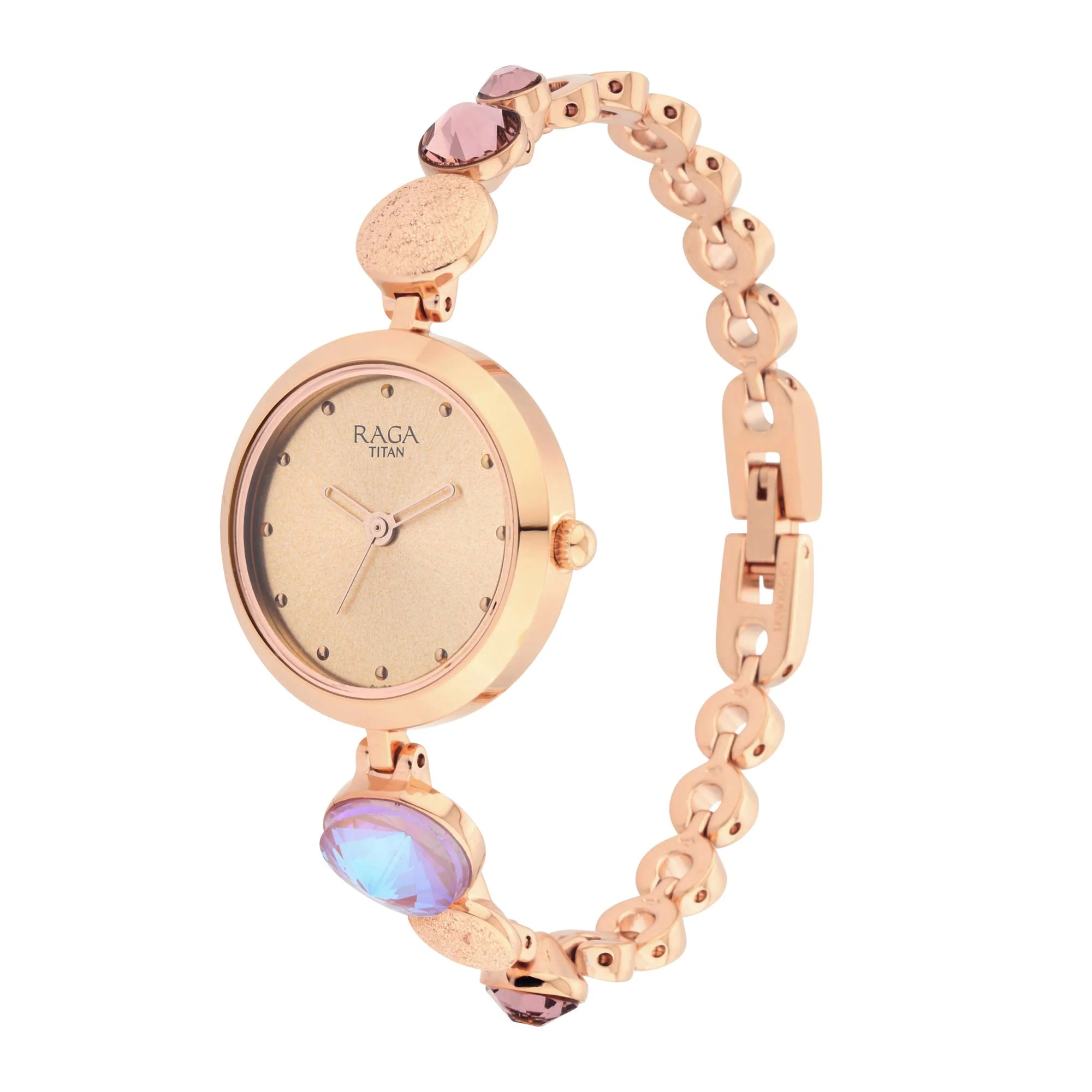 Raga Women's Charm: Elegant Mother of Pearl Dial with Ornate Strap Watch - Image 2