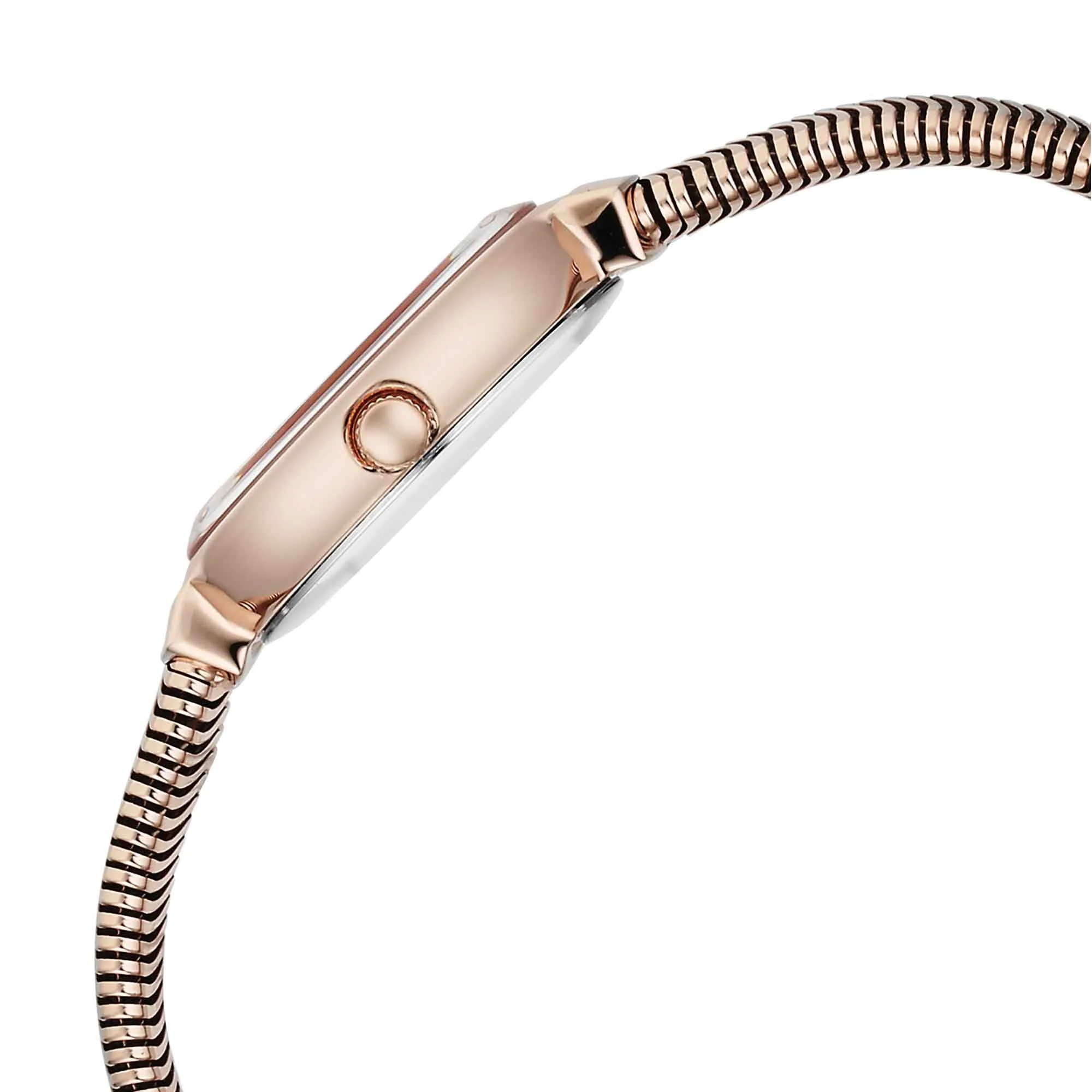Titan Raga Mother of Pearl Dial Rose Gold Metal Strap Analog Watch for Women - Image 4