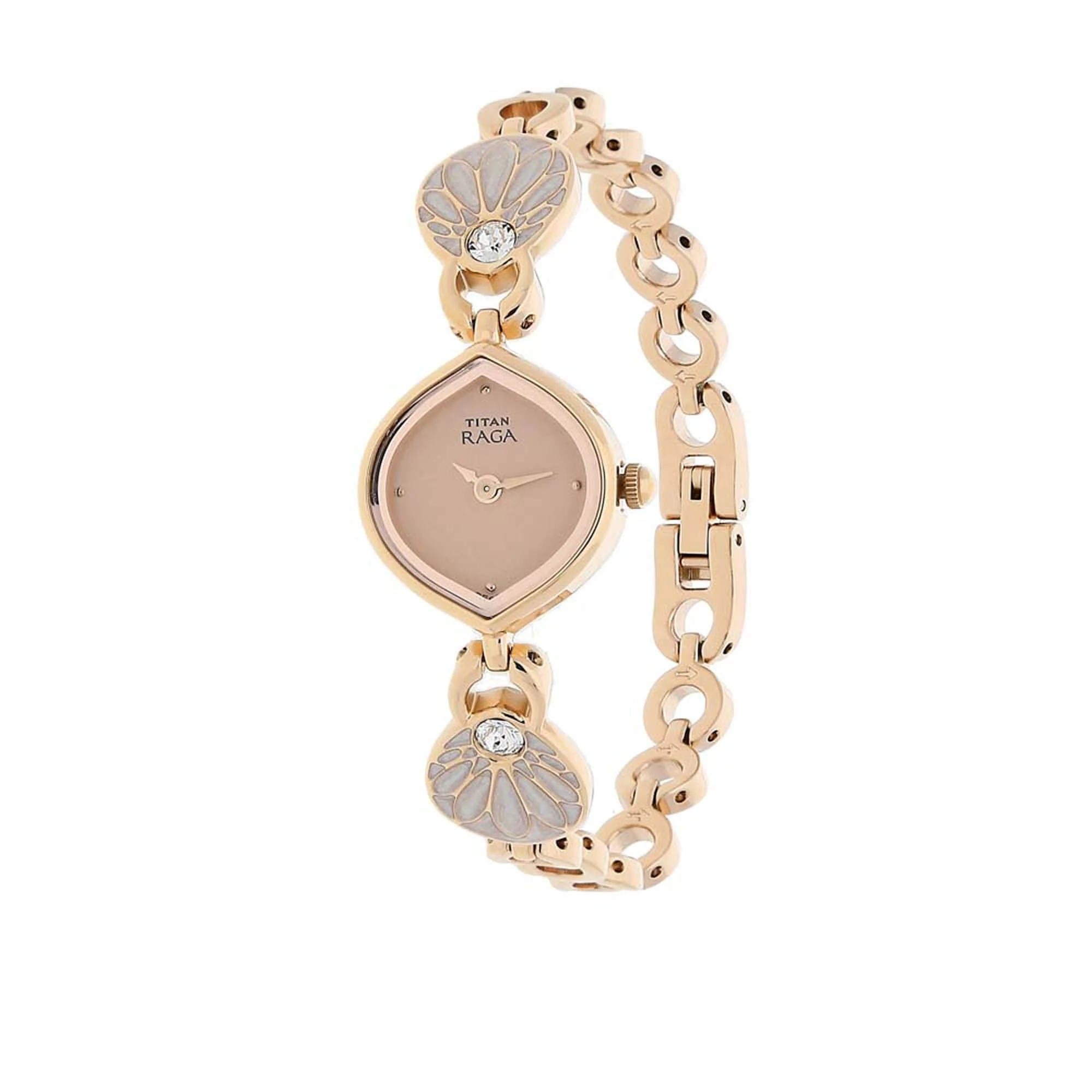 Titan Raga Pink Dial Analog Metal Strap watch for Women - Image 2