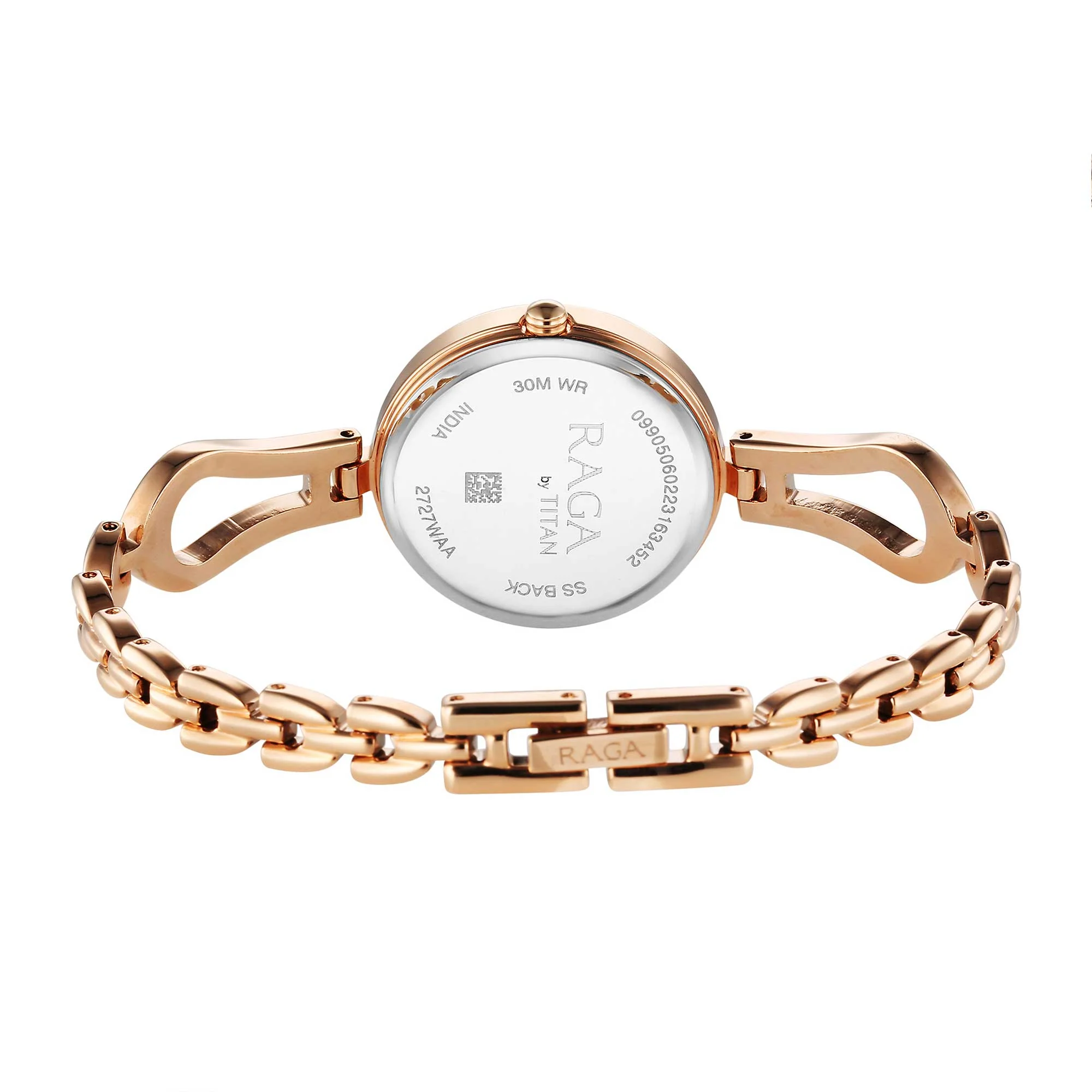 Titan Raga Quartz Analog Rose Gold Dial Rose Gold Metal Strap Watch For Women - Image 6