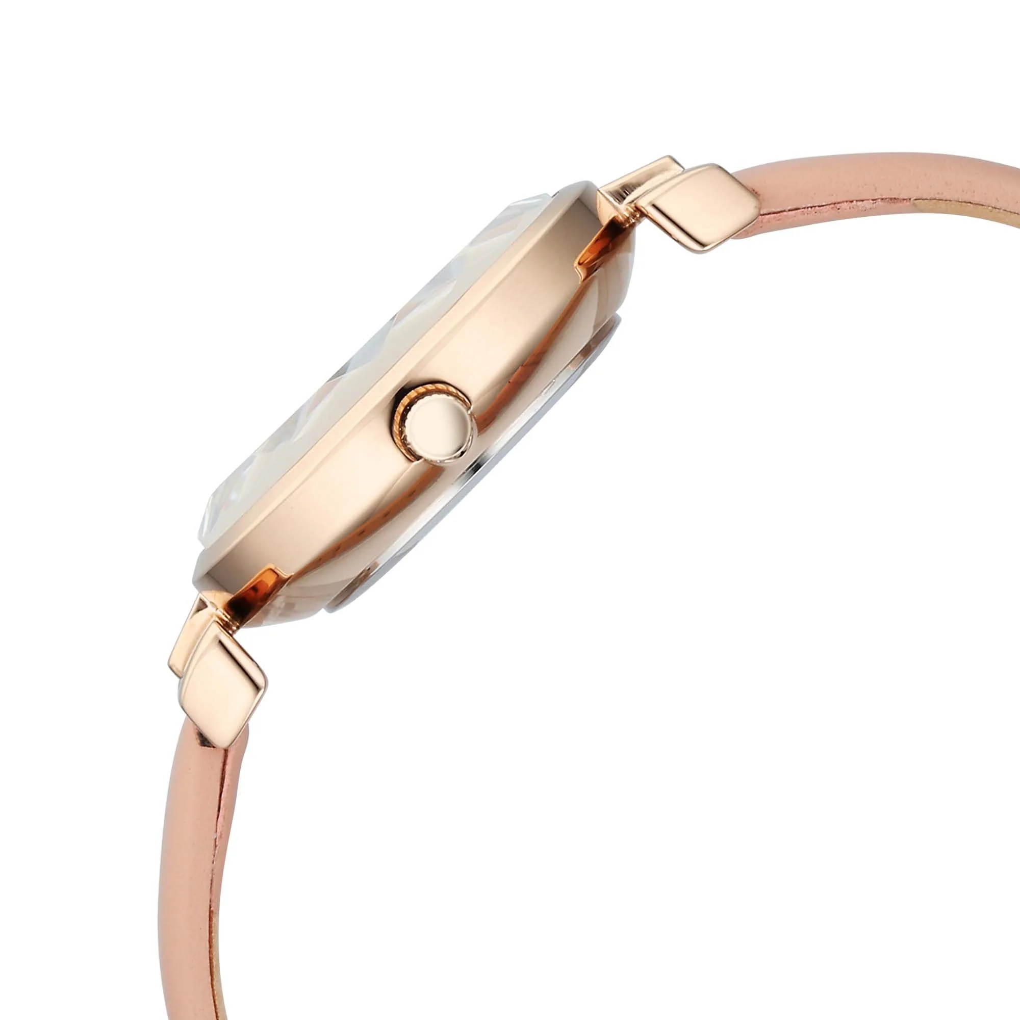 Titan Raga Showstopper Quartz Analog Pink Dial Leather Strap Watch For Women - Image 4