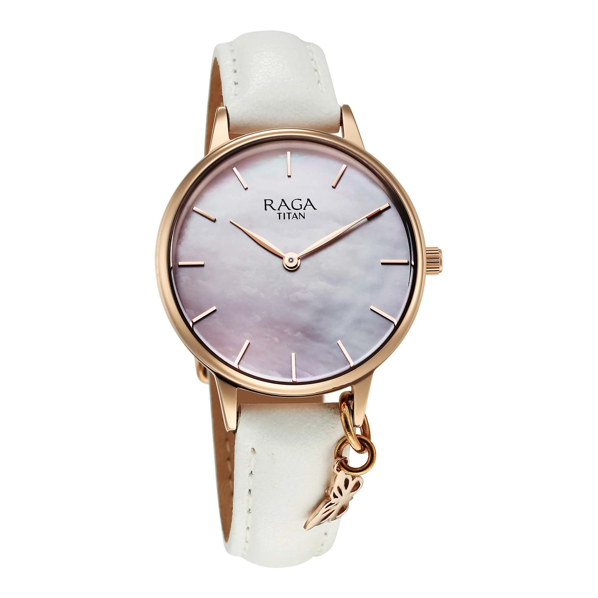 Titan Raga Showstopper Quartz Analog Mother Of Pearl Dial Metal Strap Watch For Women - Image 2