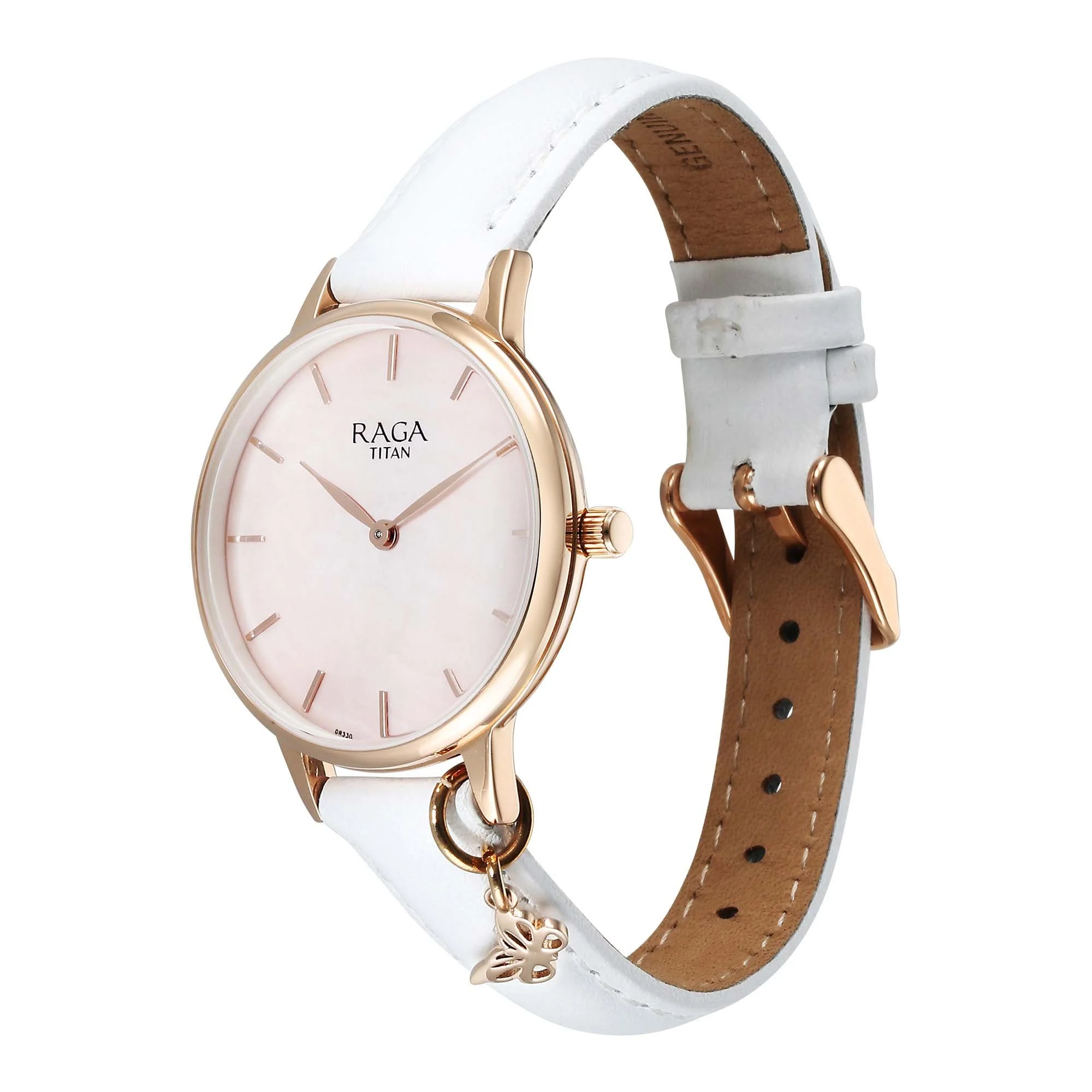 Titan Raga Showstopper Quartz Analog Mother Of Pearl Dial Metal Strap Watch For Women - Image 3