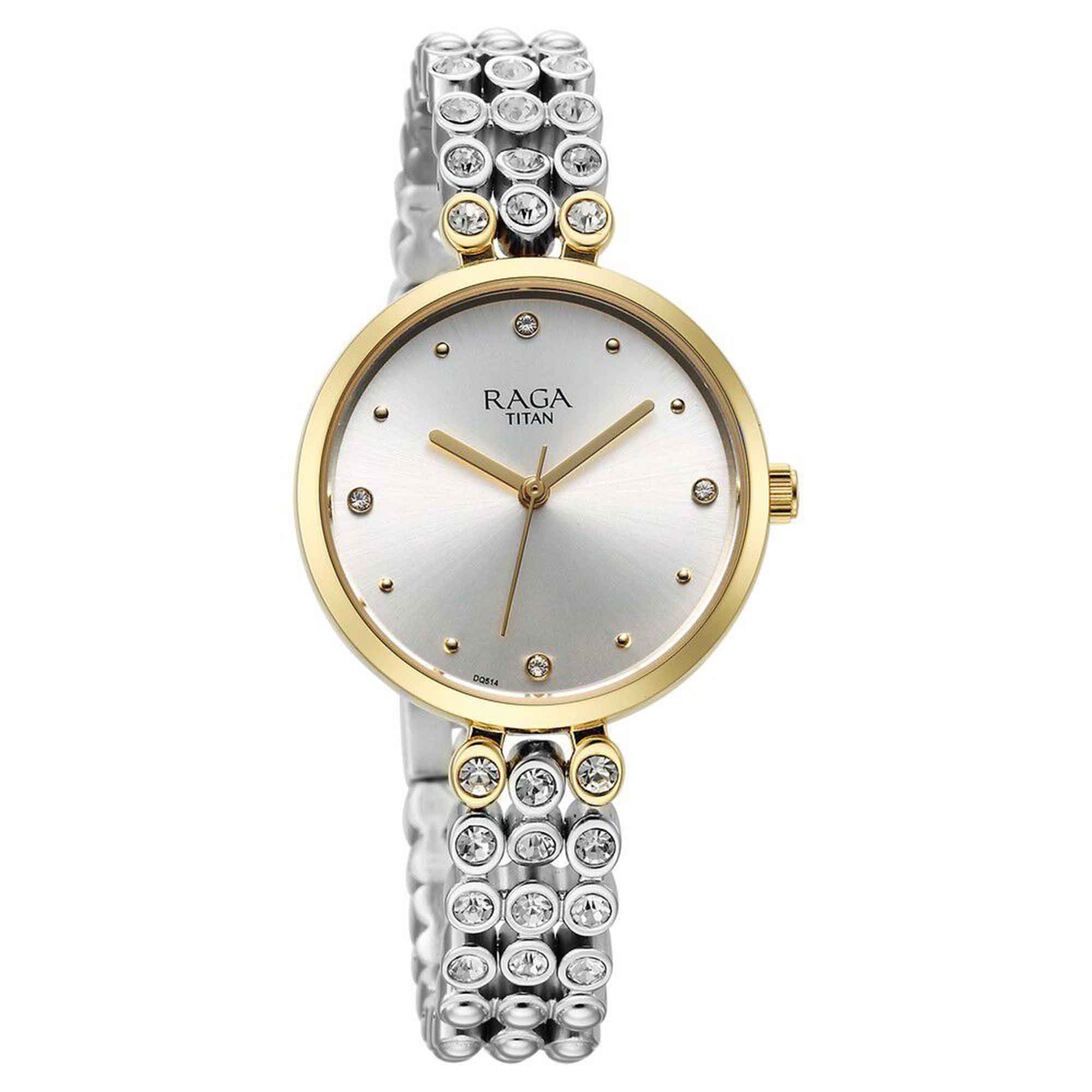 Titan Raga Showstopper Quartz Analog Silver Dial Metal Strap Watch for Women - Image 2