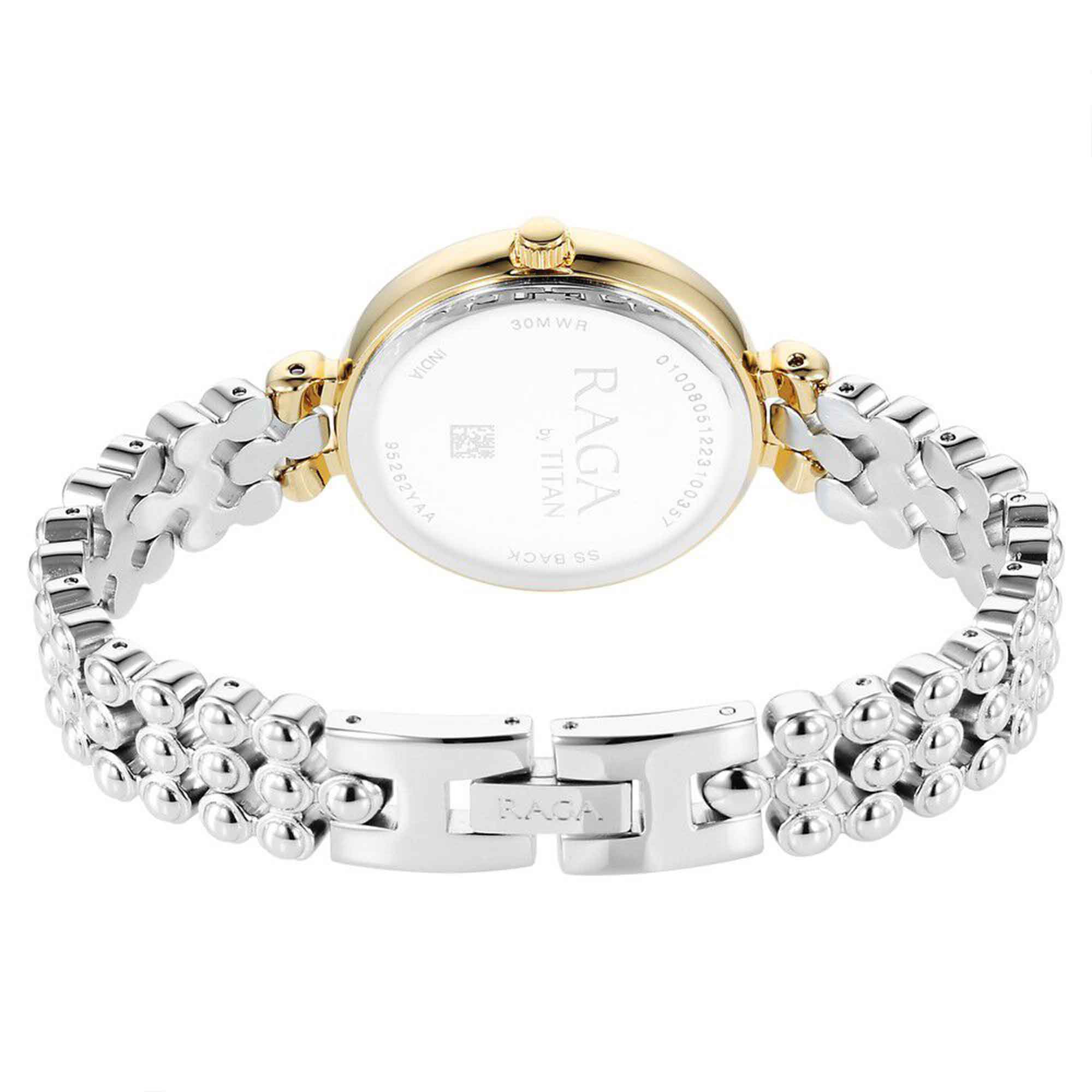Titan Raga Showstopper Quartz Analog Silver Dial Metal Strap Watch for Women - Image 5