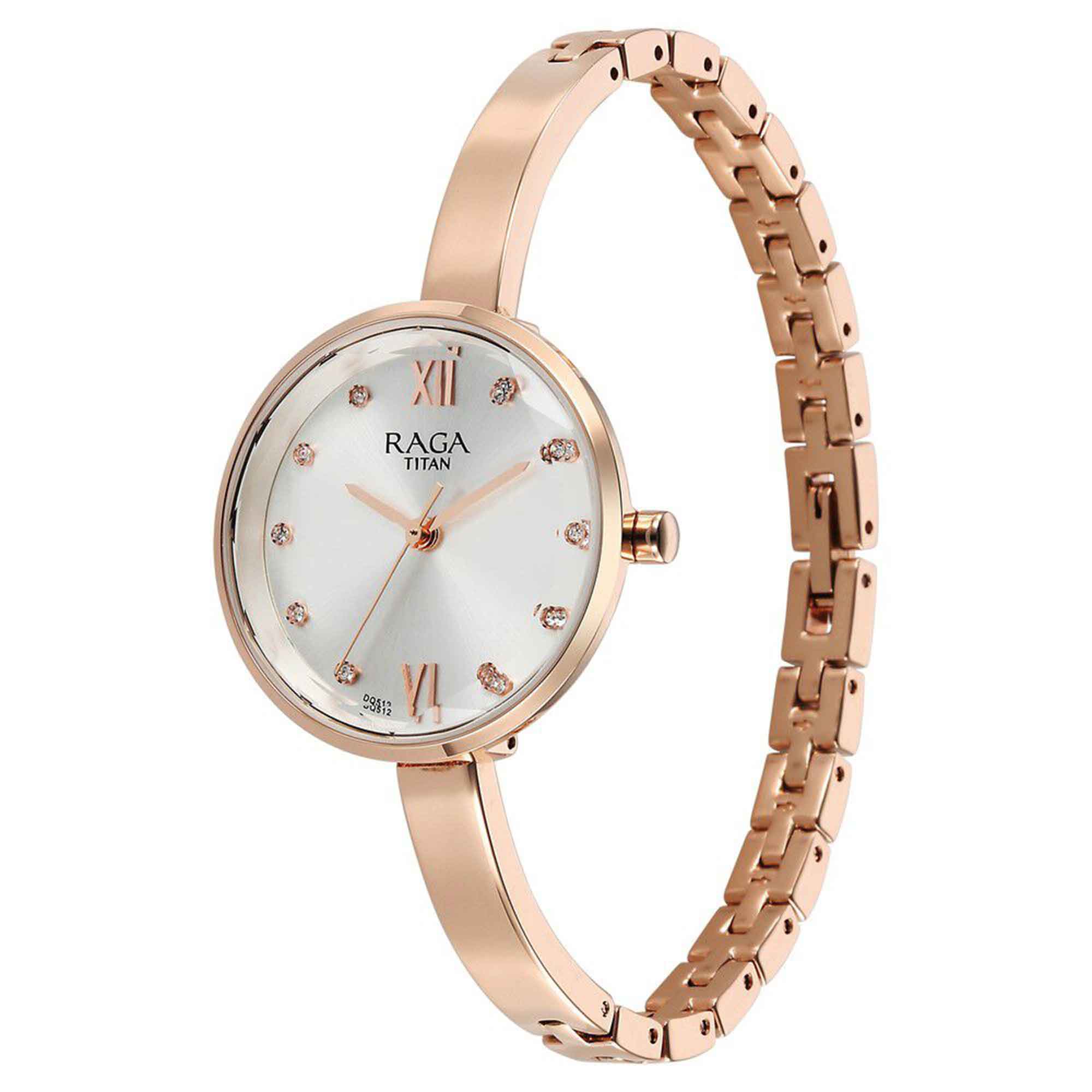 Titan Raga Showstopper Quartz Analog Silver Dial Metal Strap Watch for Women 95271WM02 - Image 3