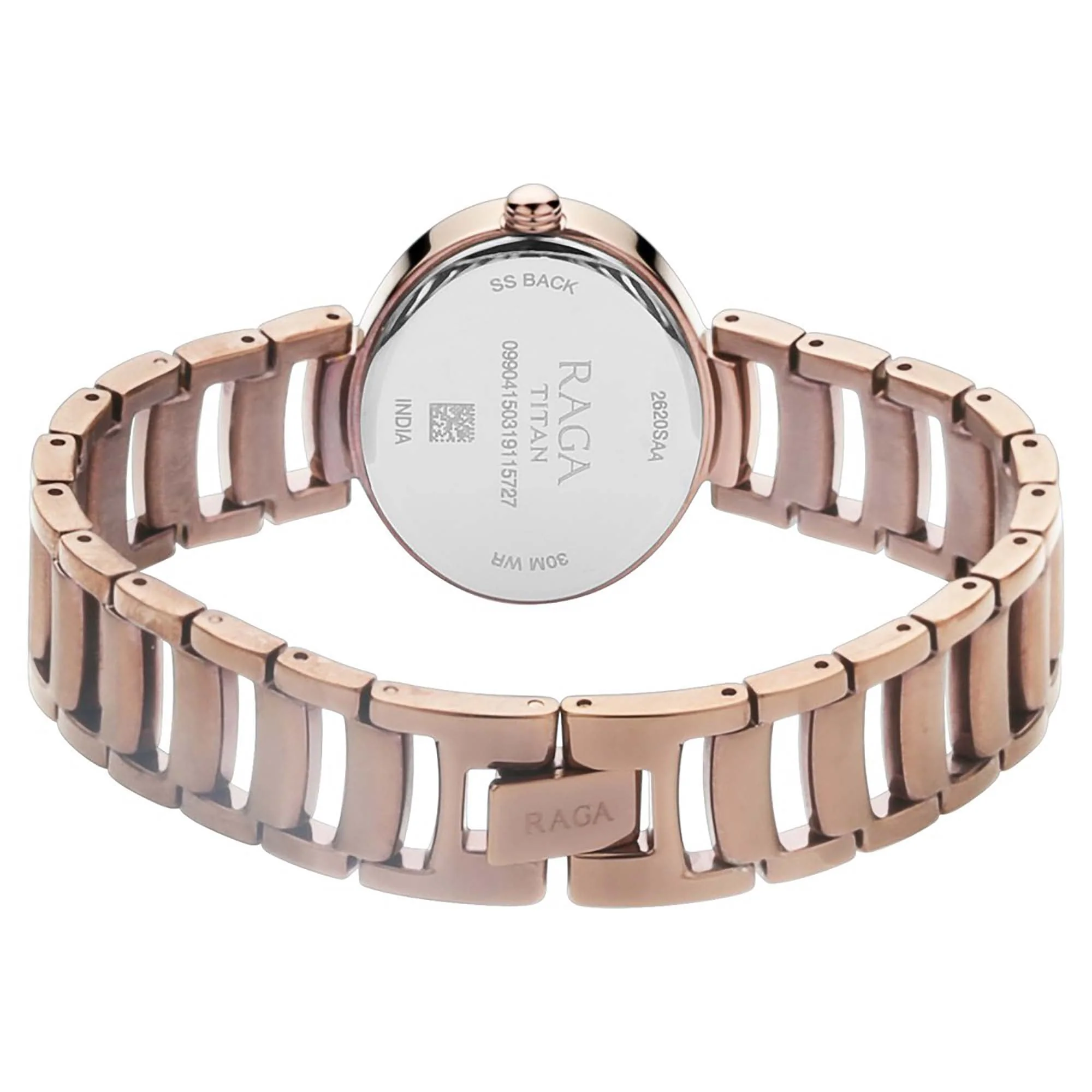 Titan Raga Viva Brown Dial Analog with Day and Date Metal Strap Watch for Women - Image 4
