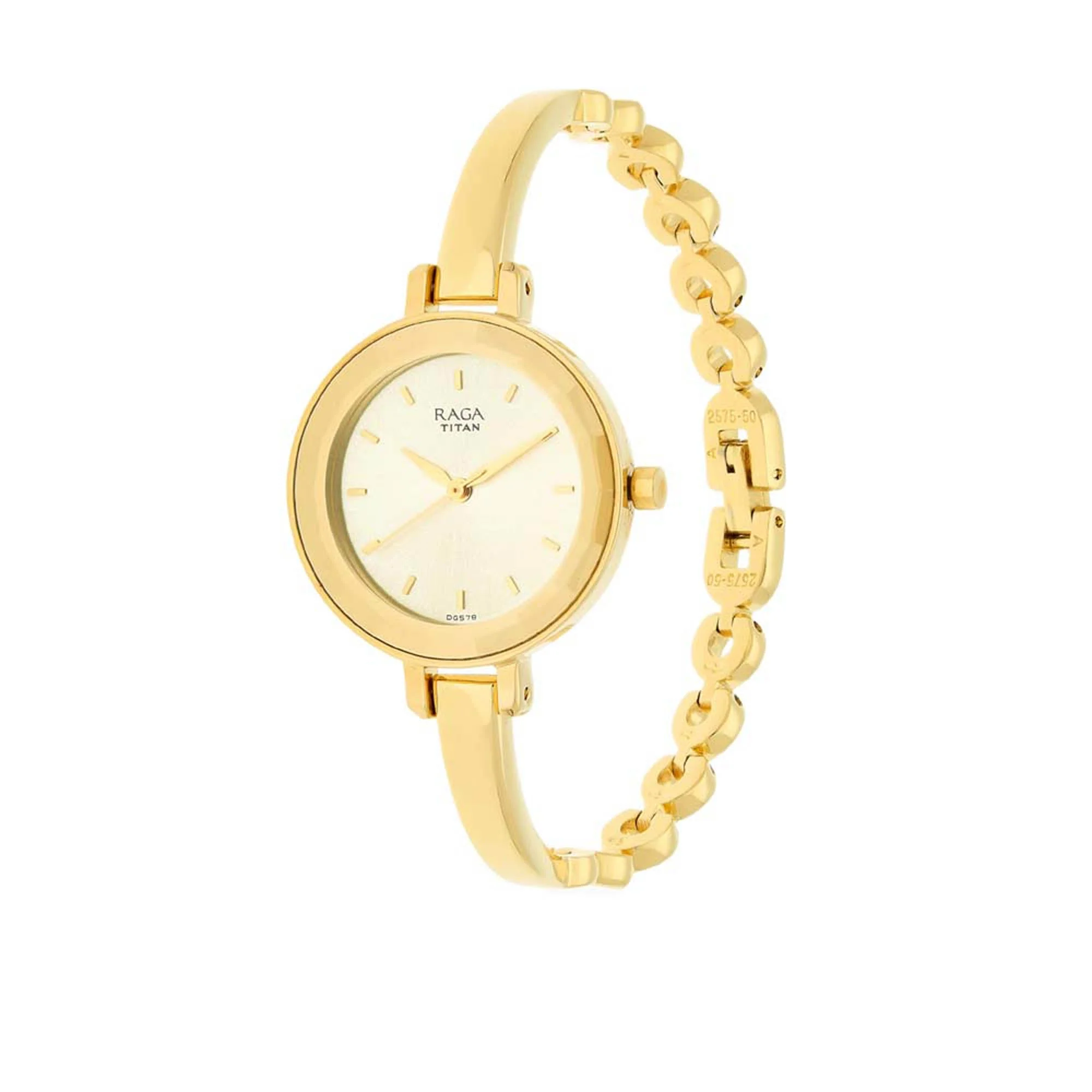 Titan Raga Viva Champagne Dial Women Watch With Metal Strap - Image 3