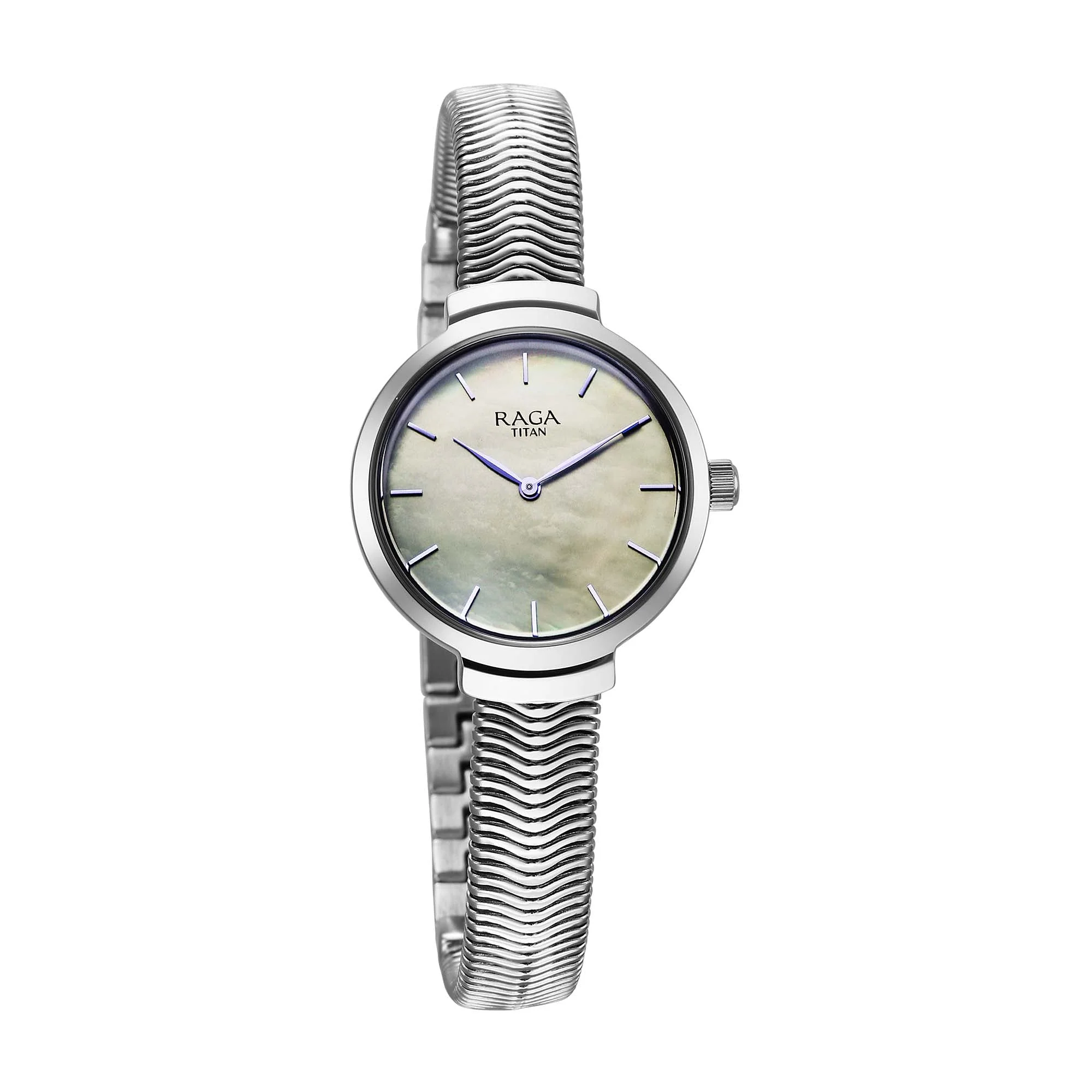 Titan Raga Viva Glam Stainless Steel Silver Round