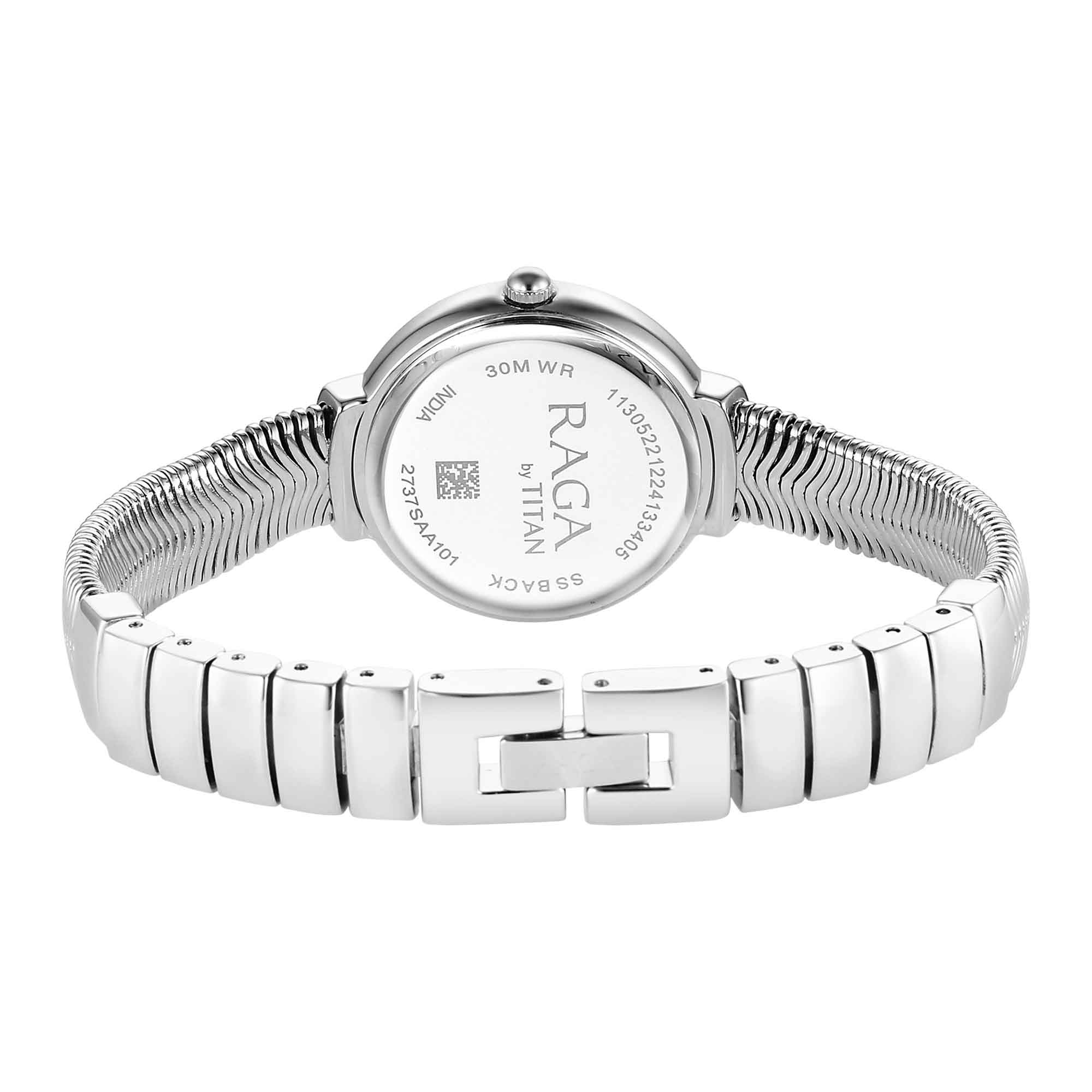 Titan Raga Viva Glam Stainless Steel Silver Round - Image 5