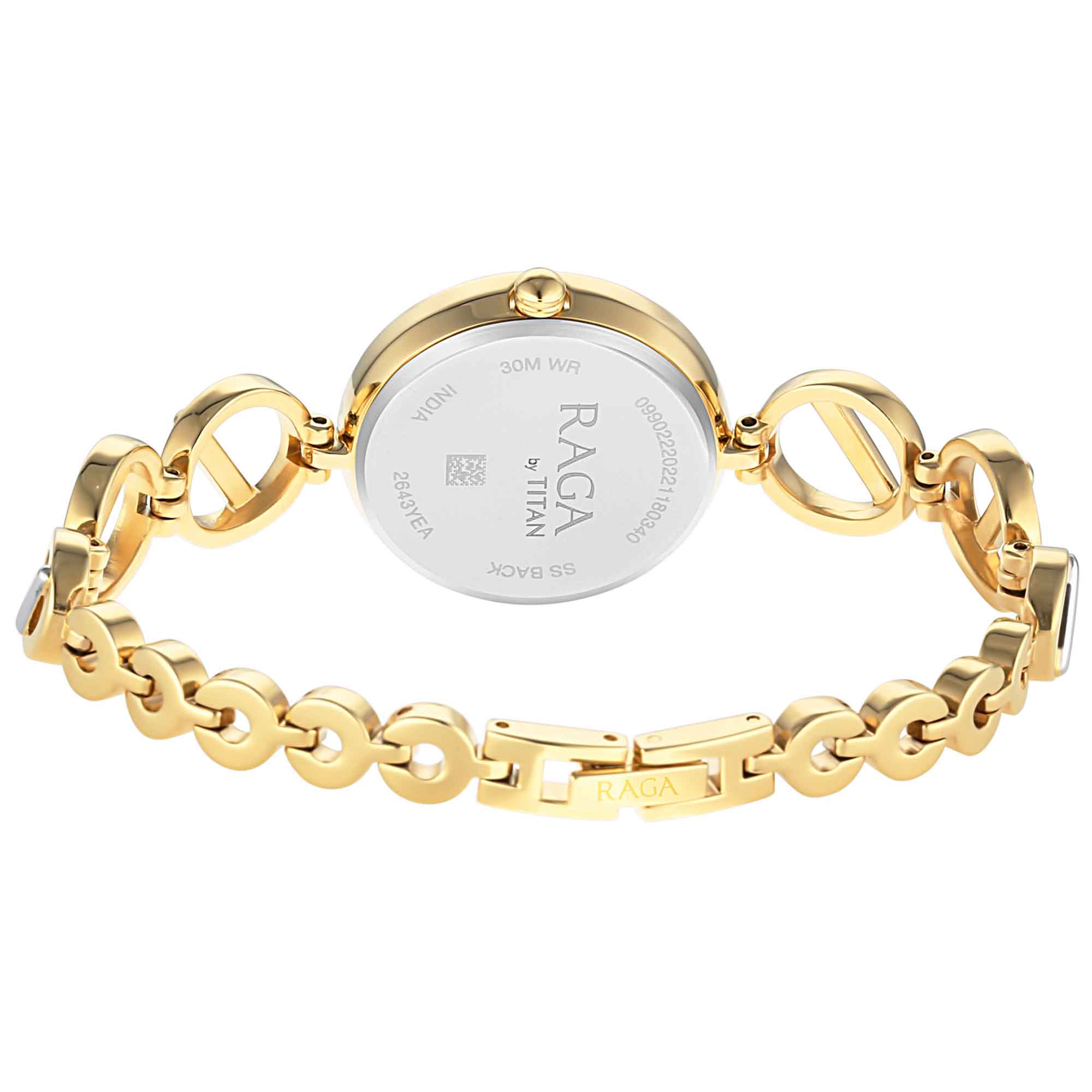 Titan Raga Viva Golden Dial Women Watch With Metal Strap - Image 5