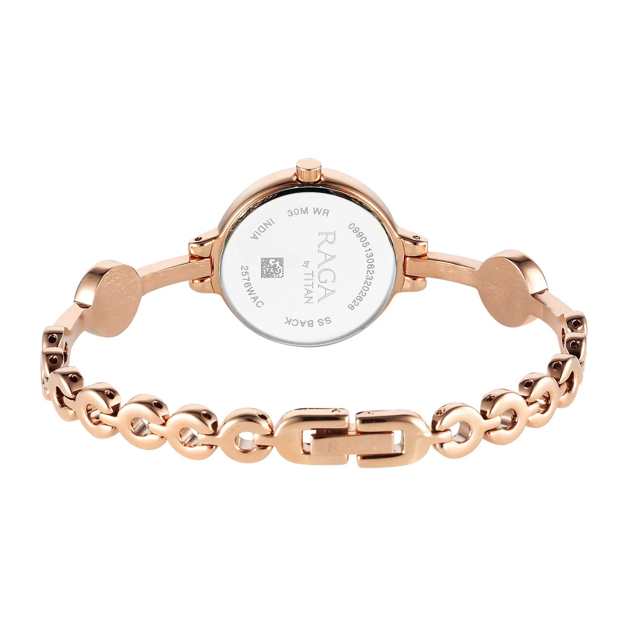Titan Raga Viva Quartz Analog Rose Gold Dial Metal Strap Watch for Women - Image 6
