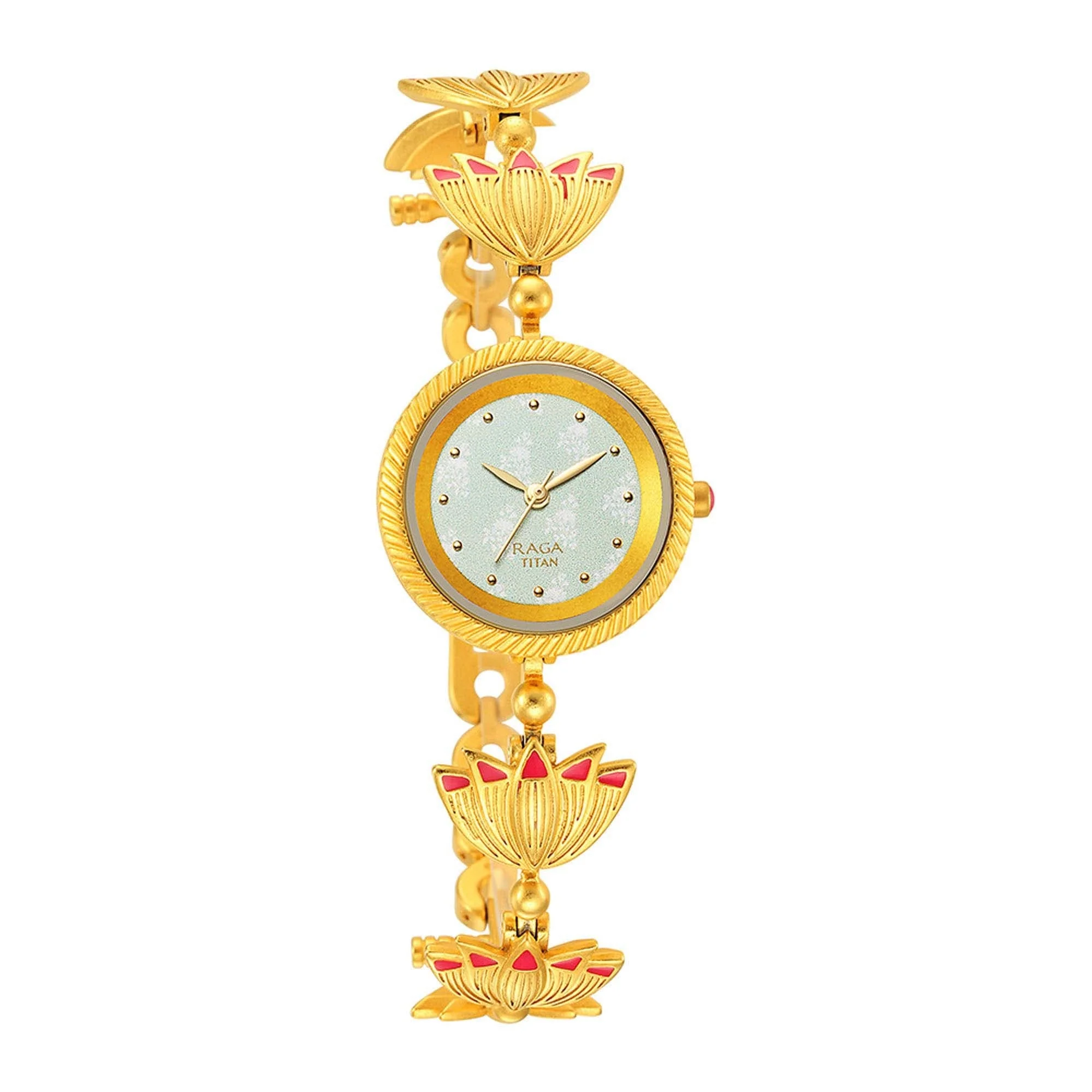 Titan Raga X Masaba Green Dial Analog Steel and Metal Strap watch for Women - Image 2
