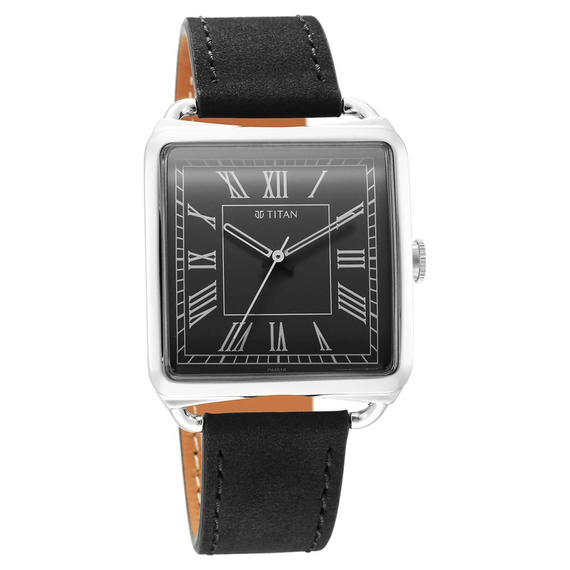 Titan Retro Revive Quartz Analog White Dial Leather Strap for Men - Image 2