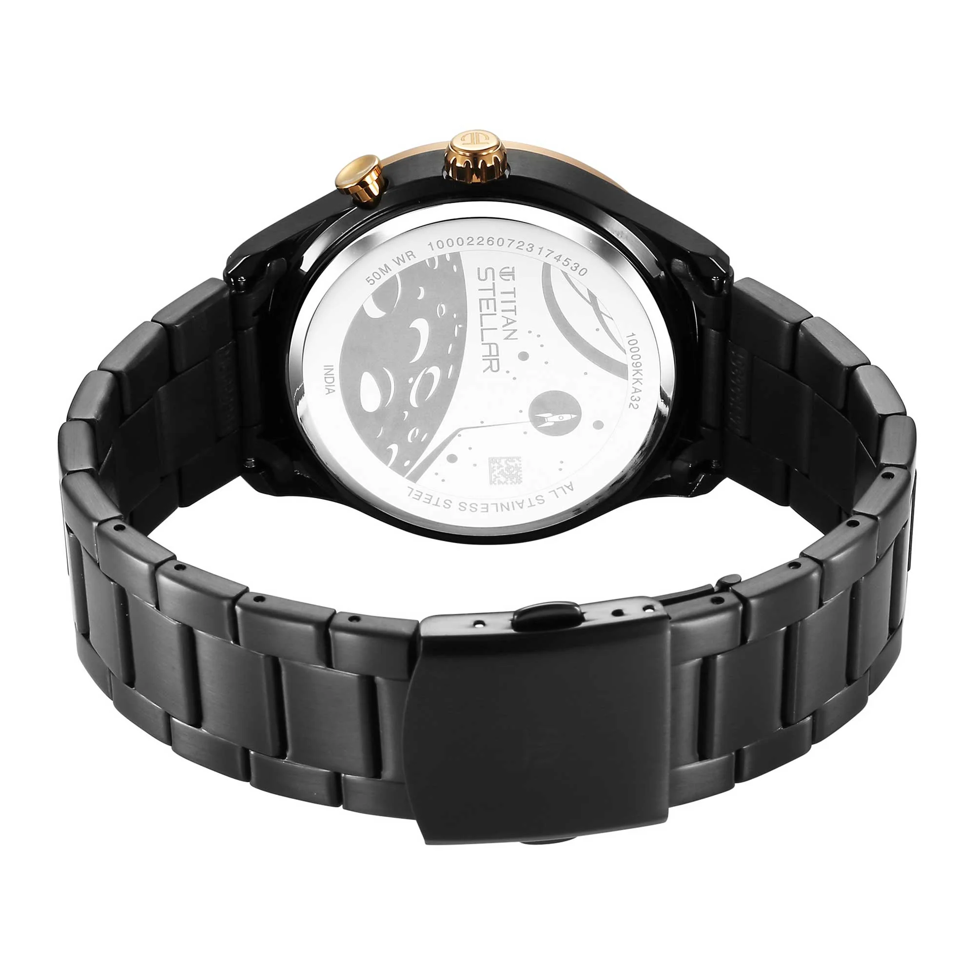 Titan Stellar Quartz Multifunction Grey Dial Stainless Steel Strap Watch for Men - Image 7