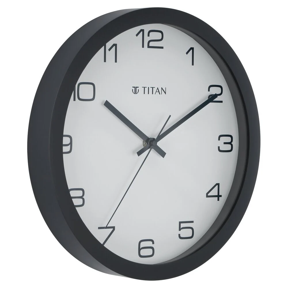 Titan Tranquil Modern 30cm White Wall Clock with Silent Sweep Tech for the Serene Home - Image 3