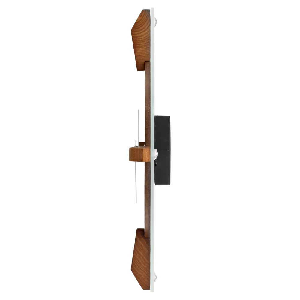 Titan Wood & Glass Fusion Wall Clock - 32 cm x 32 cm (Medium) - Image 5