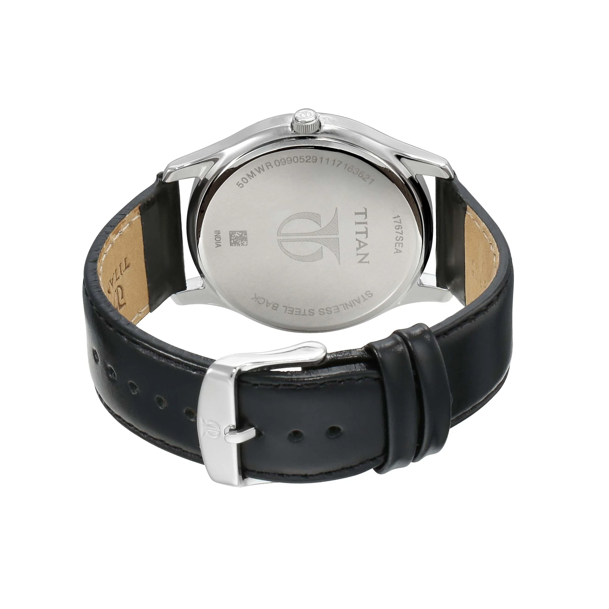 Titan Workwear Anthracite Dial Analog with Day and Date Metal Strap watch for Men - Image 4
