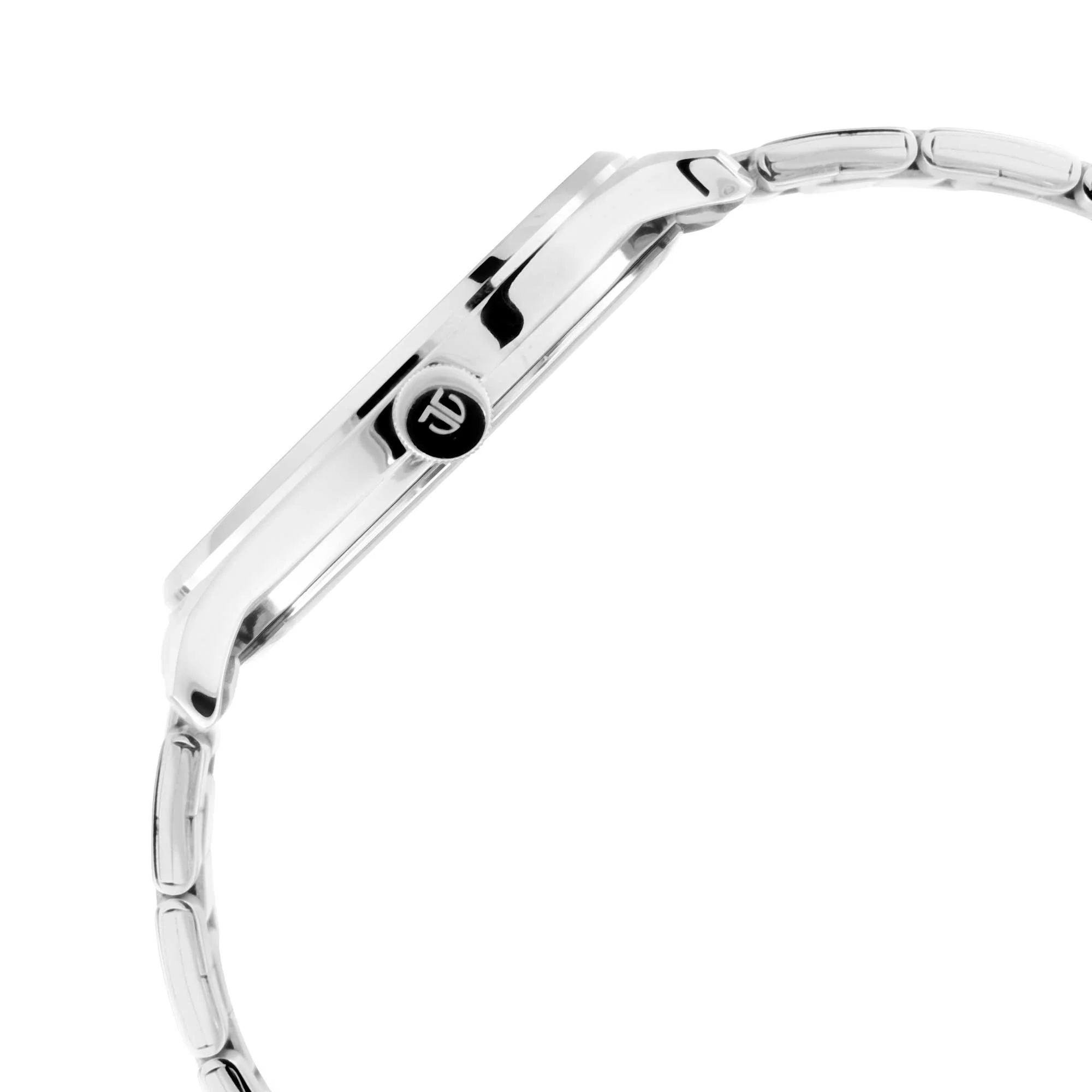 Workwear Watch with Beige Dial & Metal Strap - Image 4