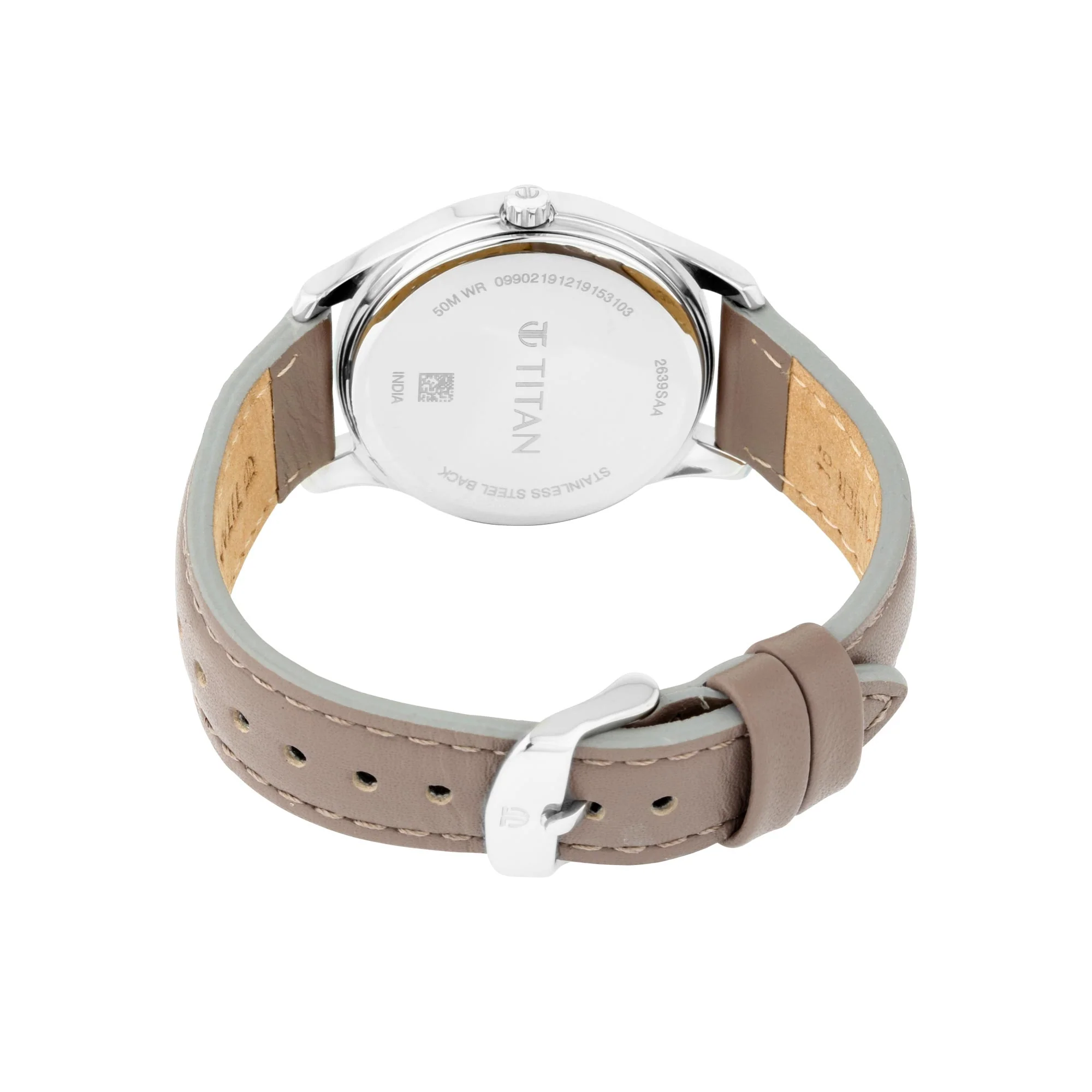 Titan Workwear Blue Dial Women Watch With Leather Strap - Image 4