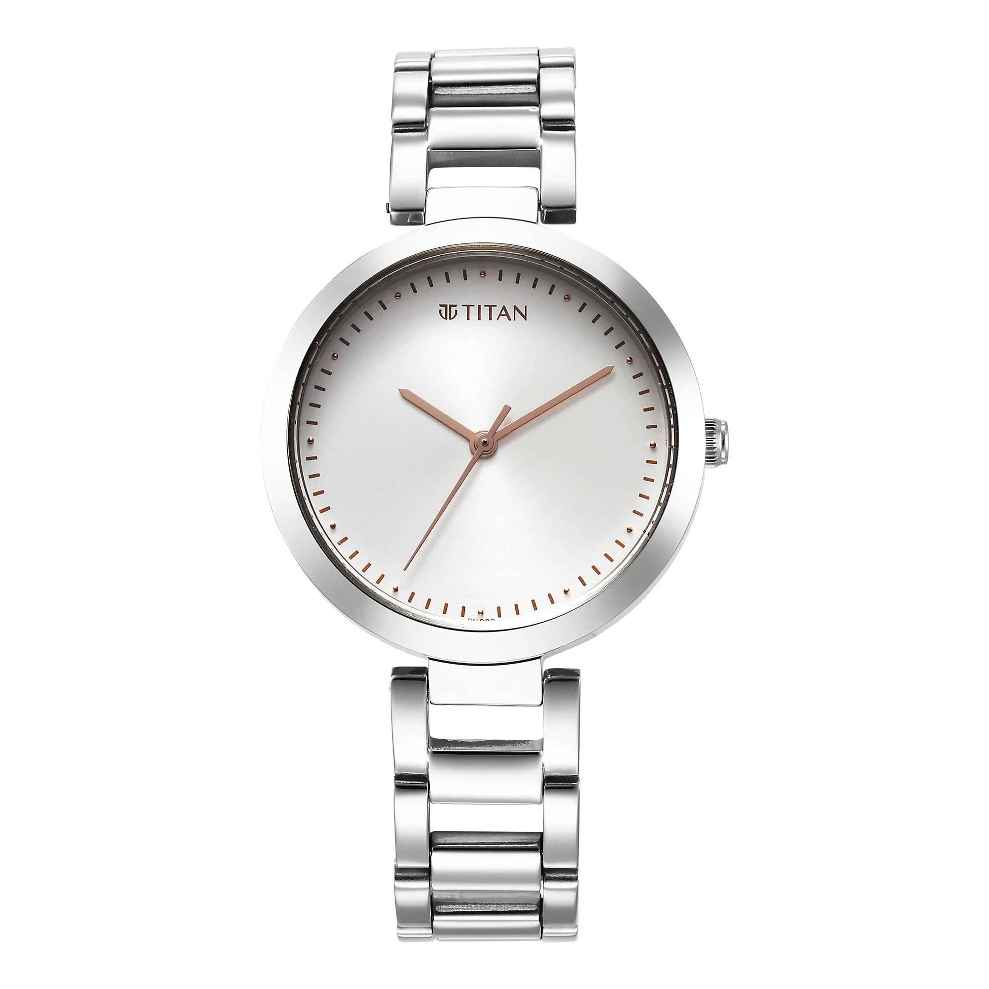 Titan Workwear Quartz Analog Silver Dial Silver Stainless Steel Strap Watch for Women - Image 2