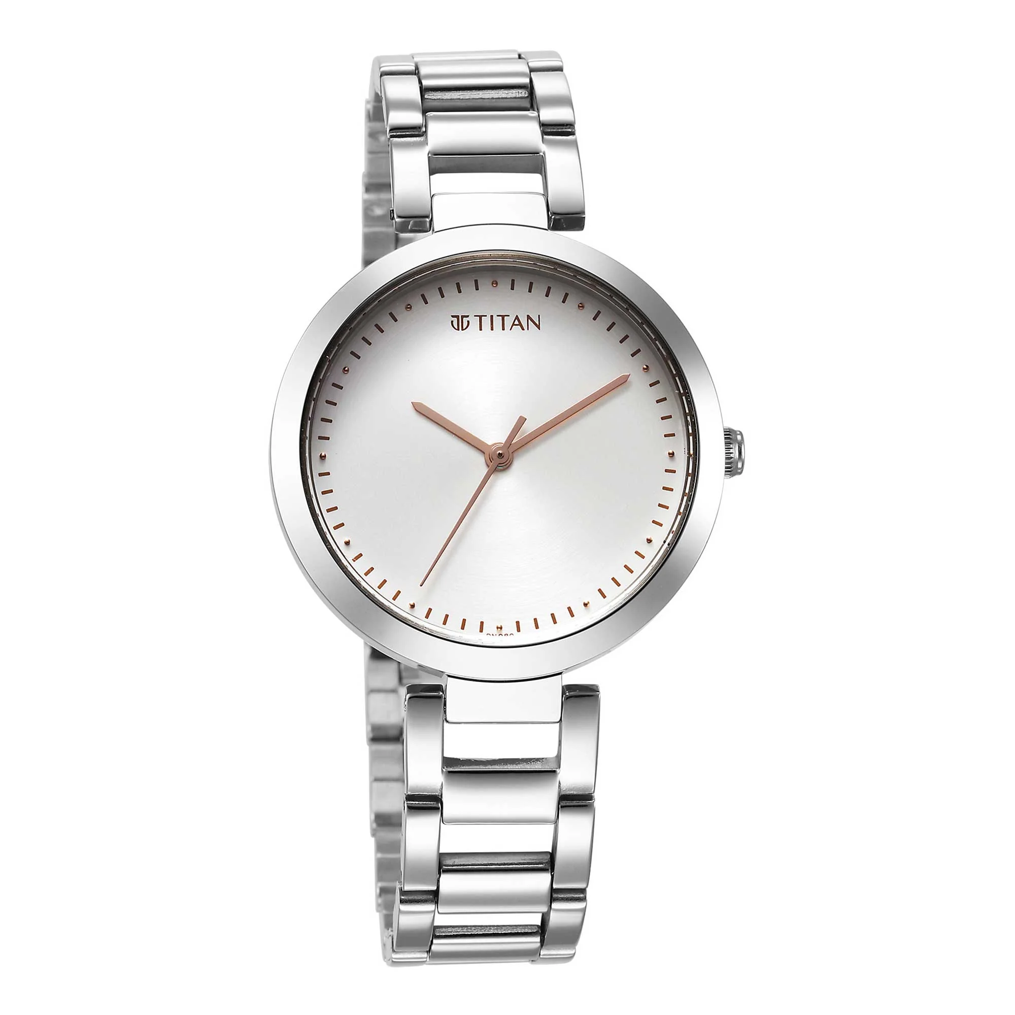 Titan Workwear Quartz Analog Silver Dial Silver Stainless Steel Strap Watch for Women - Image 3